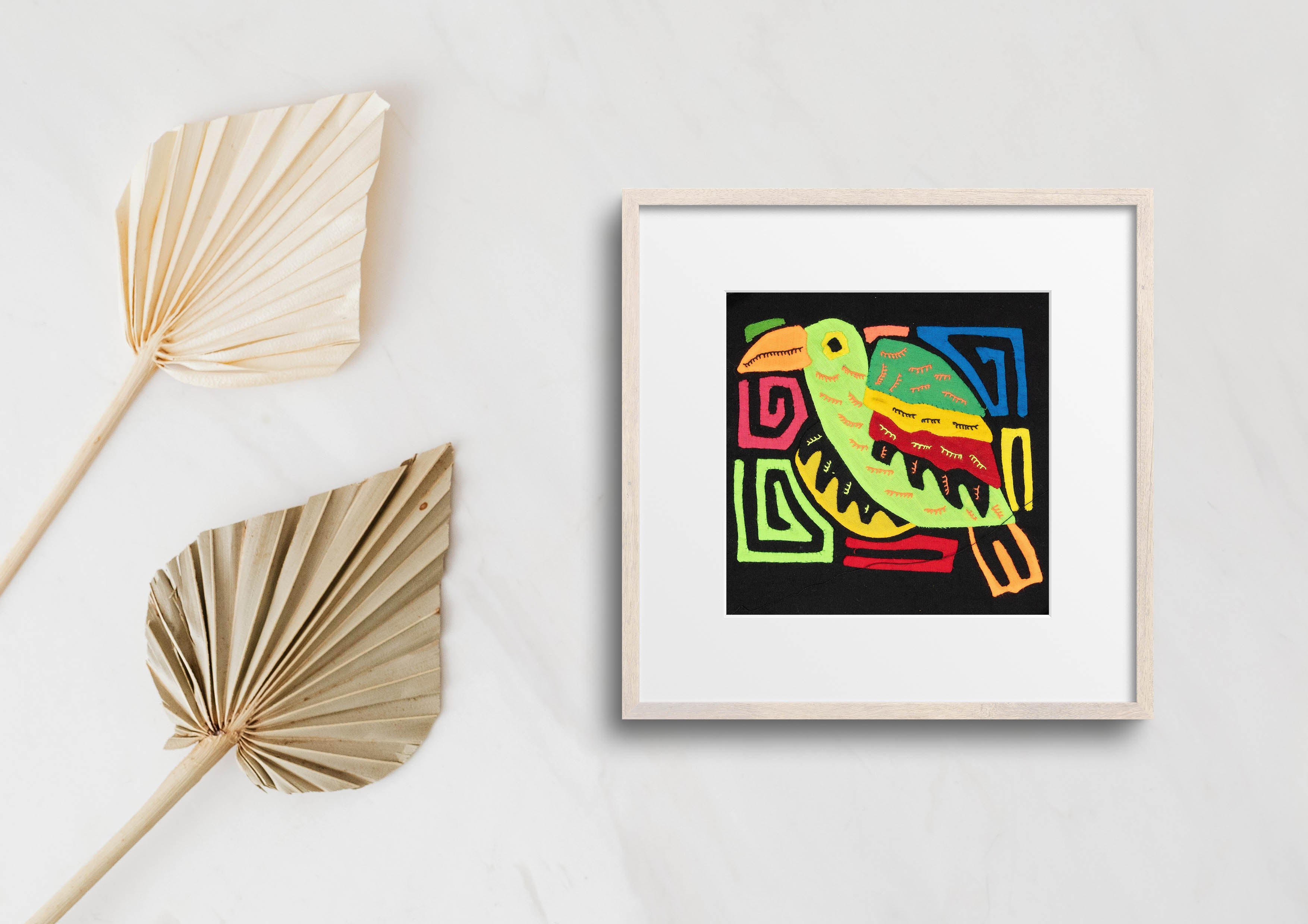 Multicolor Orange And Green Bird Molita