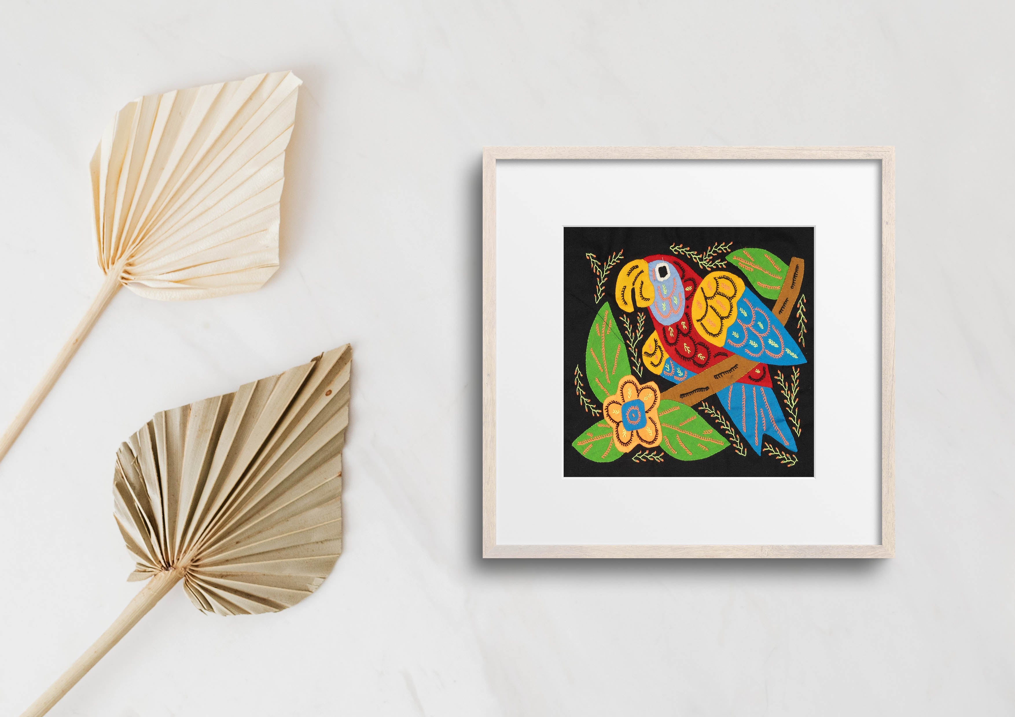 Multi-Color Parrot Bird Red And Blue Molita