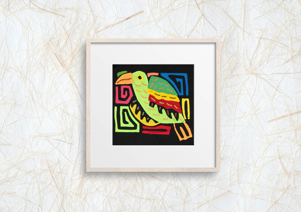 Multicolor Orange And Green Bird Molita