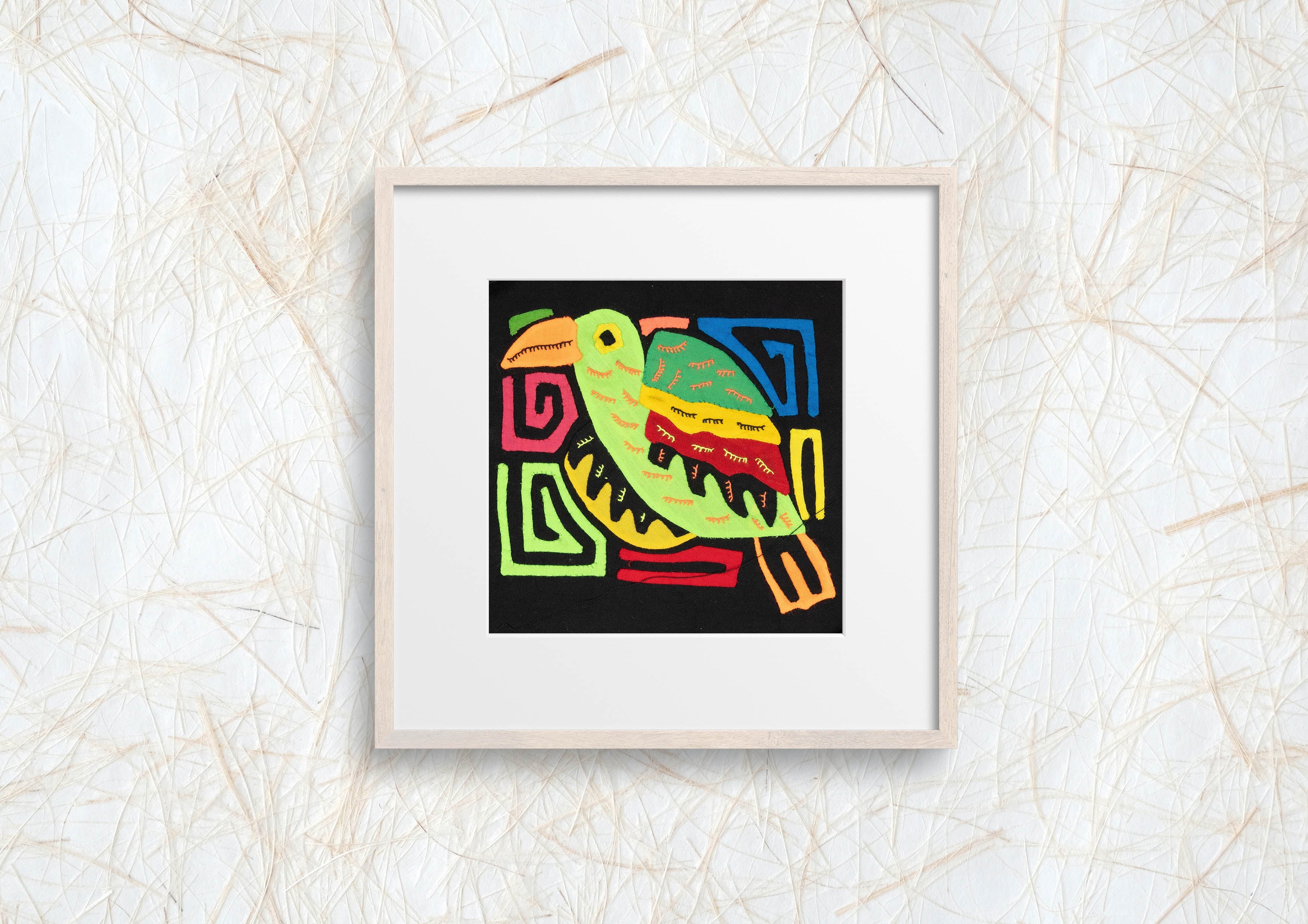 Multicolor Orange And Green Bird Molita
