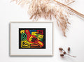 Multicolor Red And Yellow Bird Molita