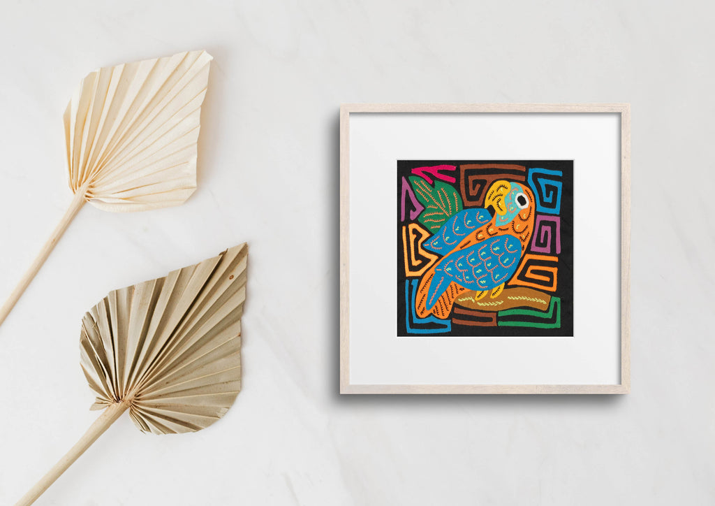 Multicolor Orange And Blue Molita