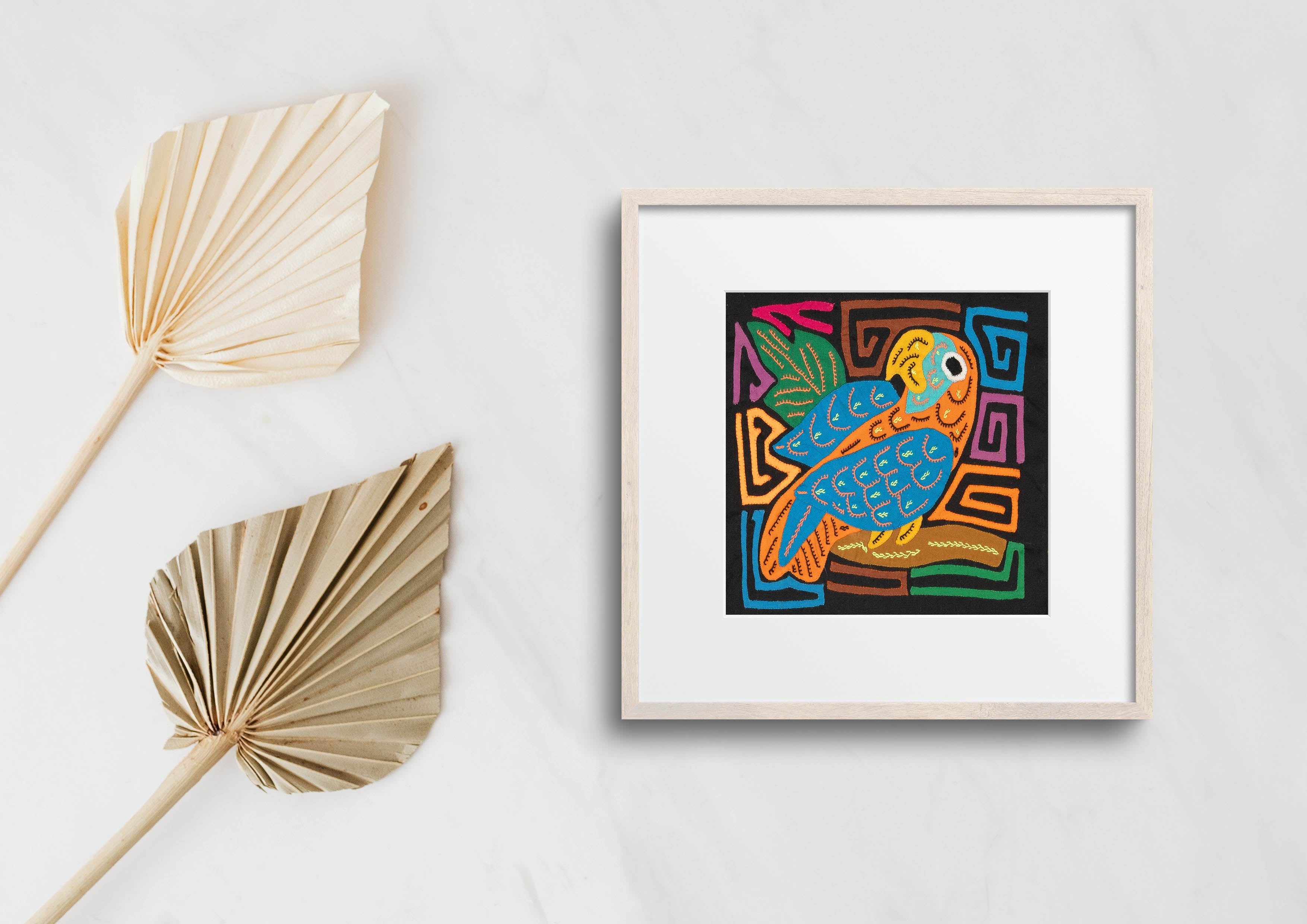 Multicolor Orange And Blue Molita