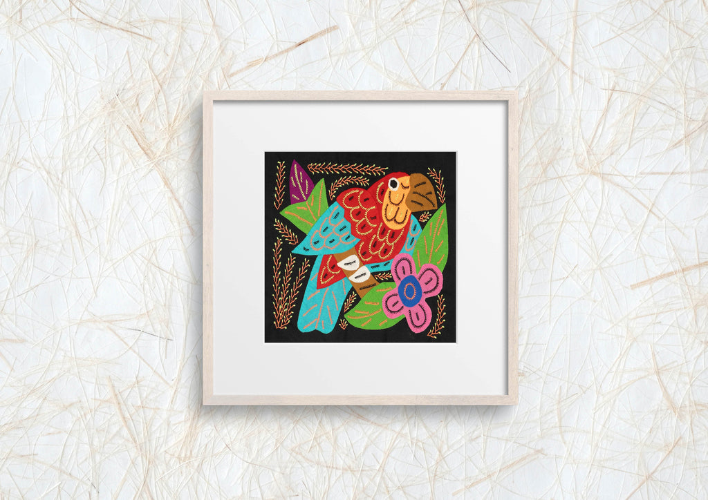 Multi-Color Parrot Bird Red And Blue Molita