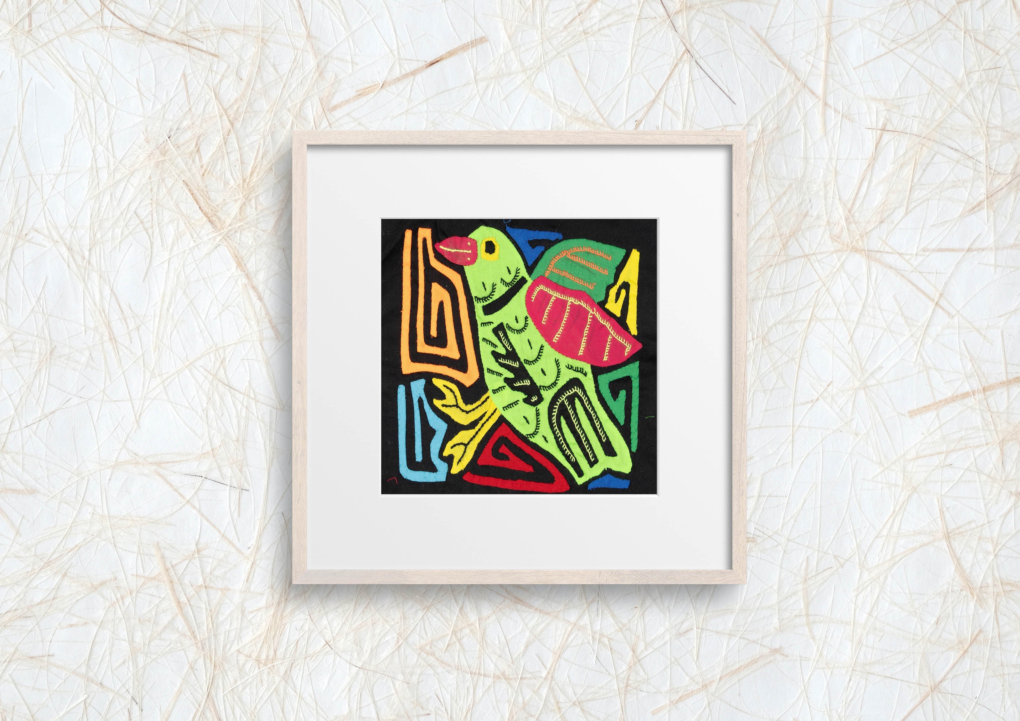 Multicolor Red And Green Bird Molita