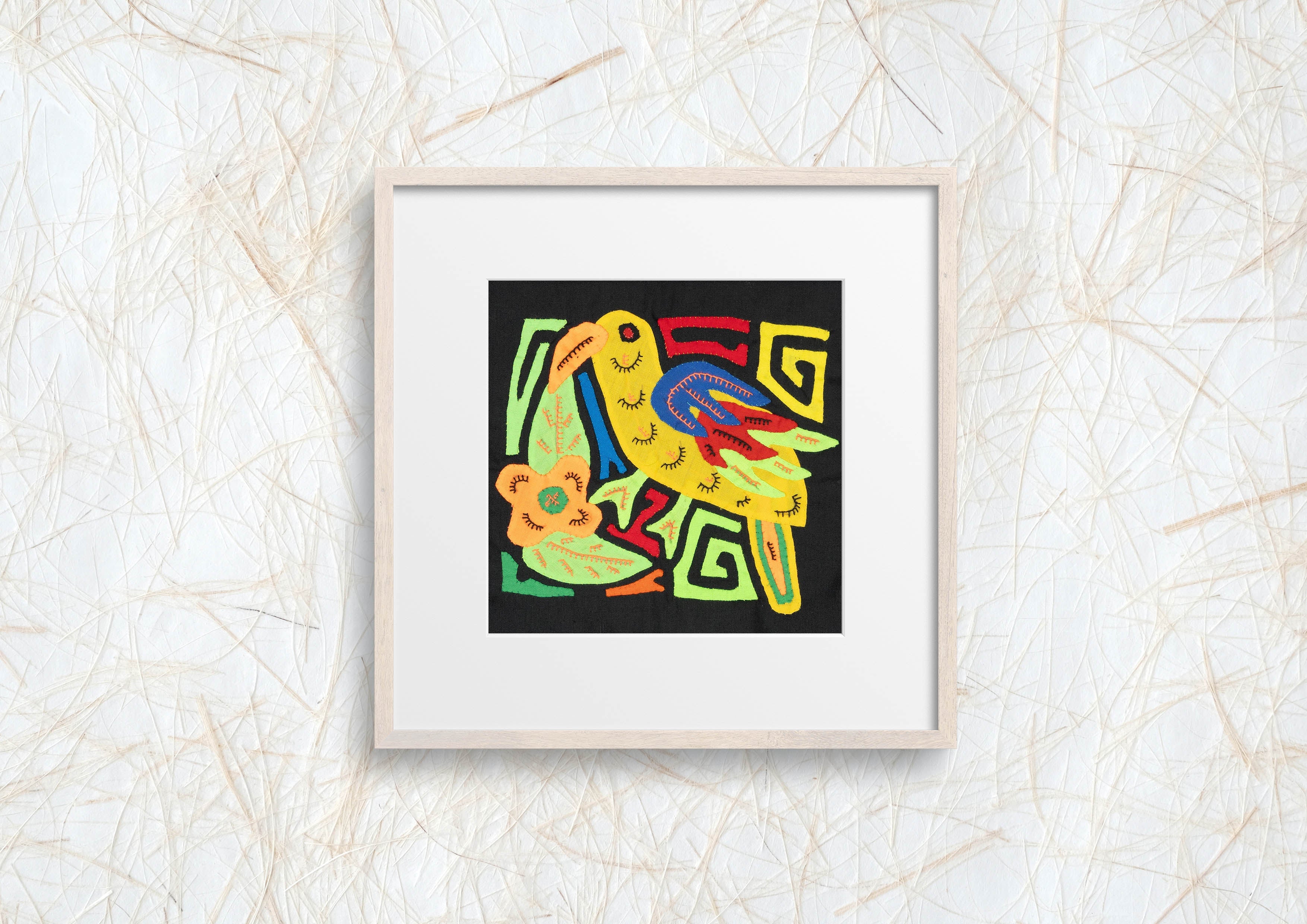Multicolor Blue Yellow And Red Bird Molita