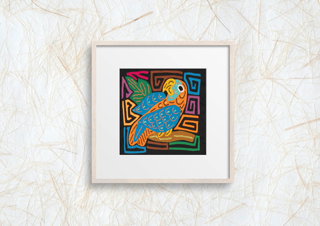 Multicolor Orange And Blue Molita
