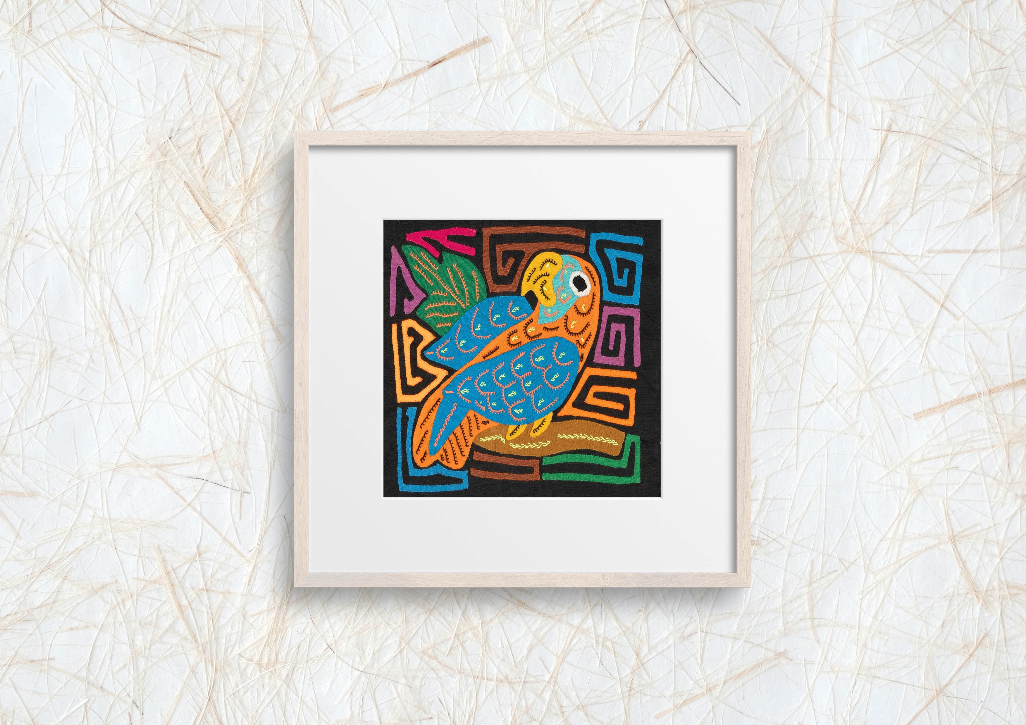 Multicolor Orange And Blue Molita