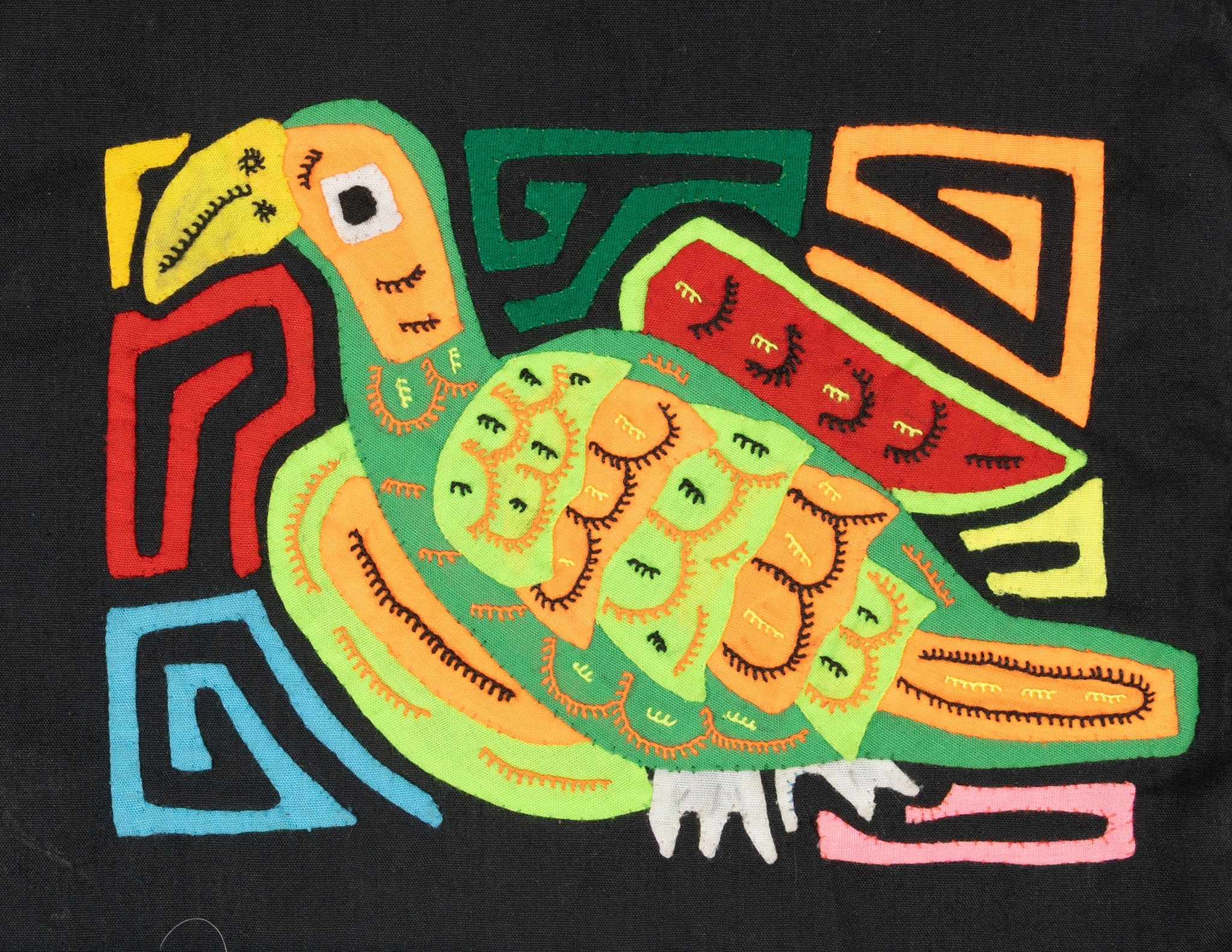 Multicolor Orange Red And Green Bird Molita