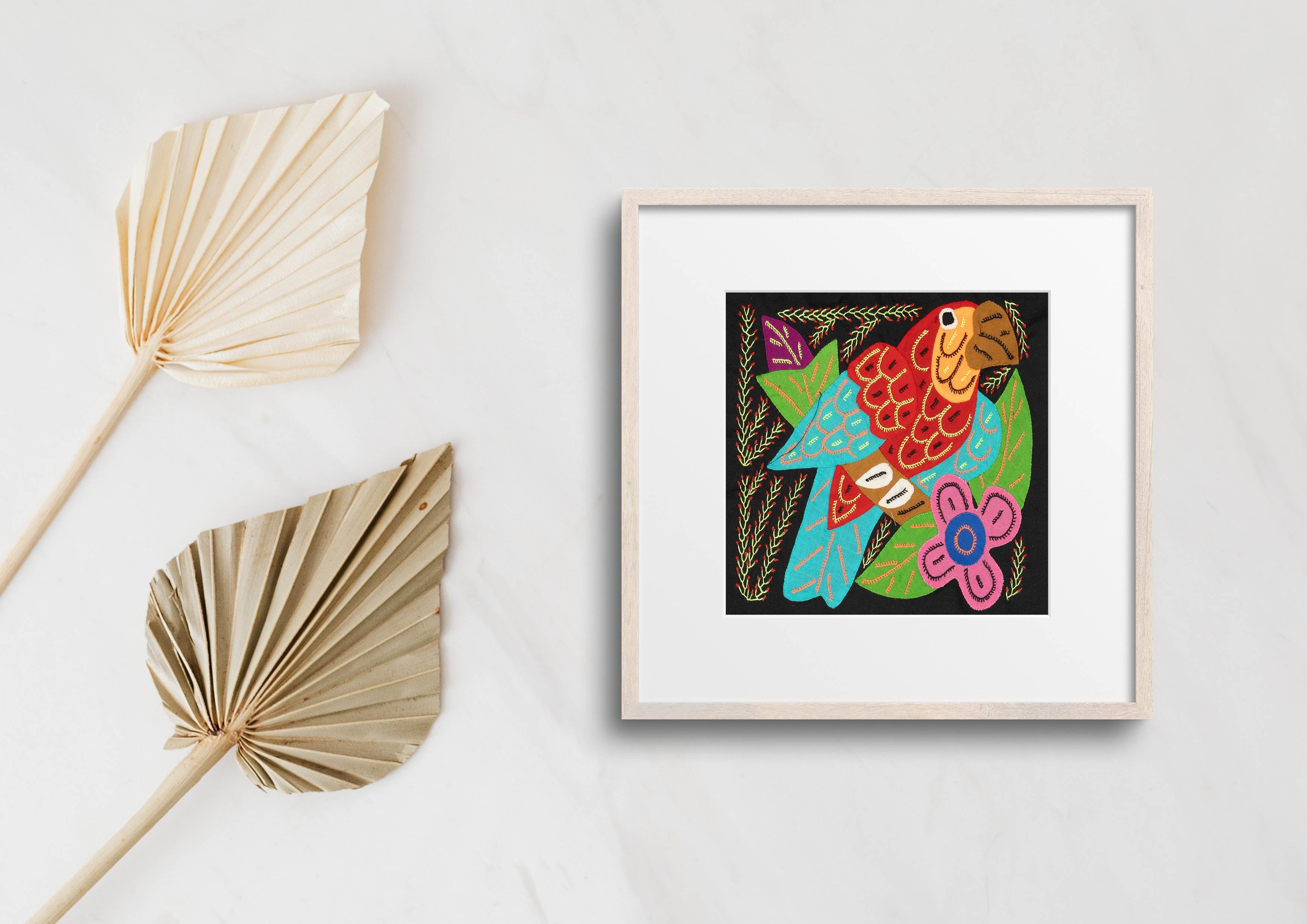 Multi-Color Parrot Bird Red And Blue Molita