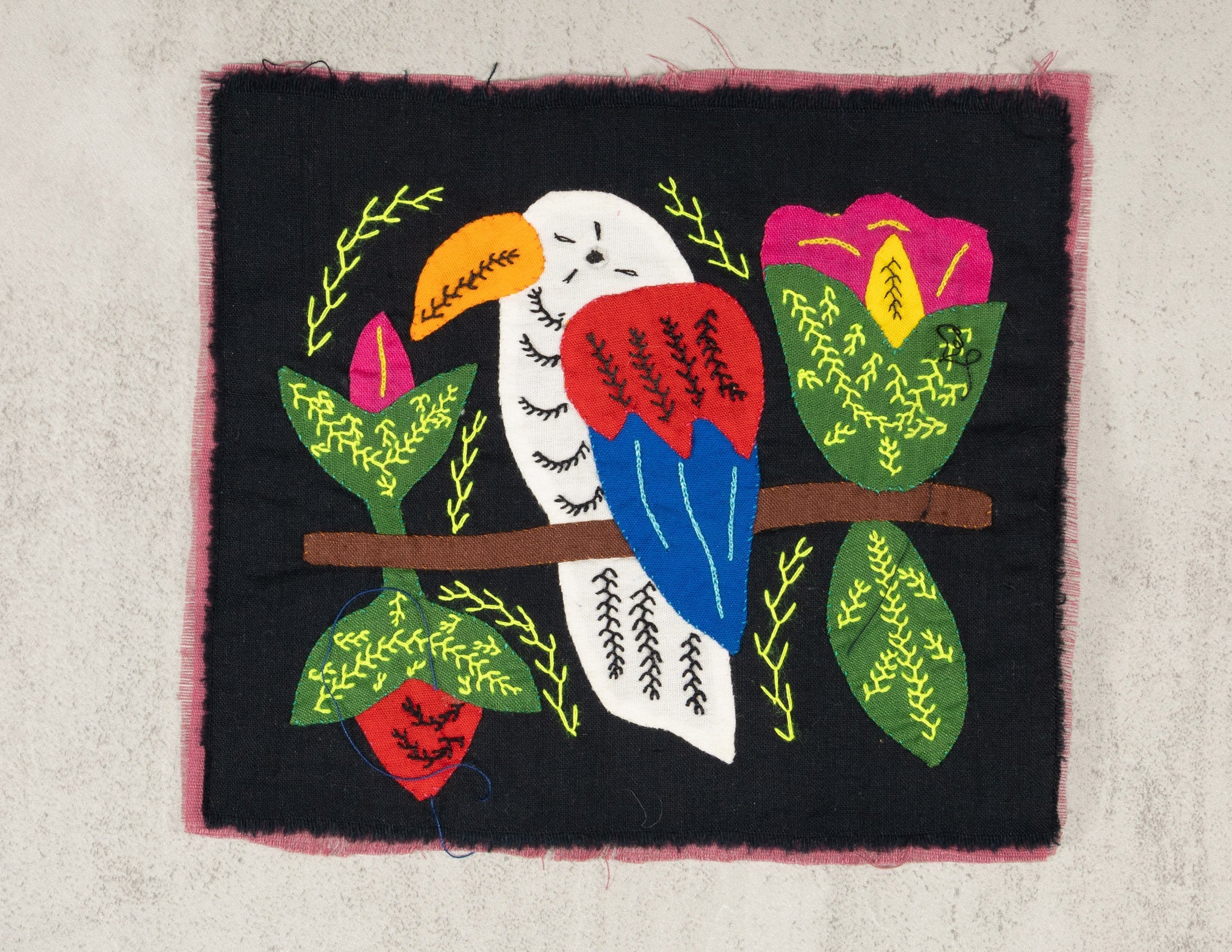 Multicolor White Red And Blue Bird Molita