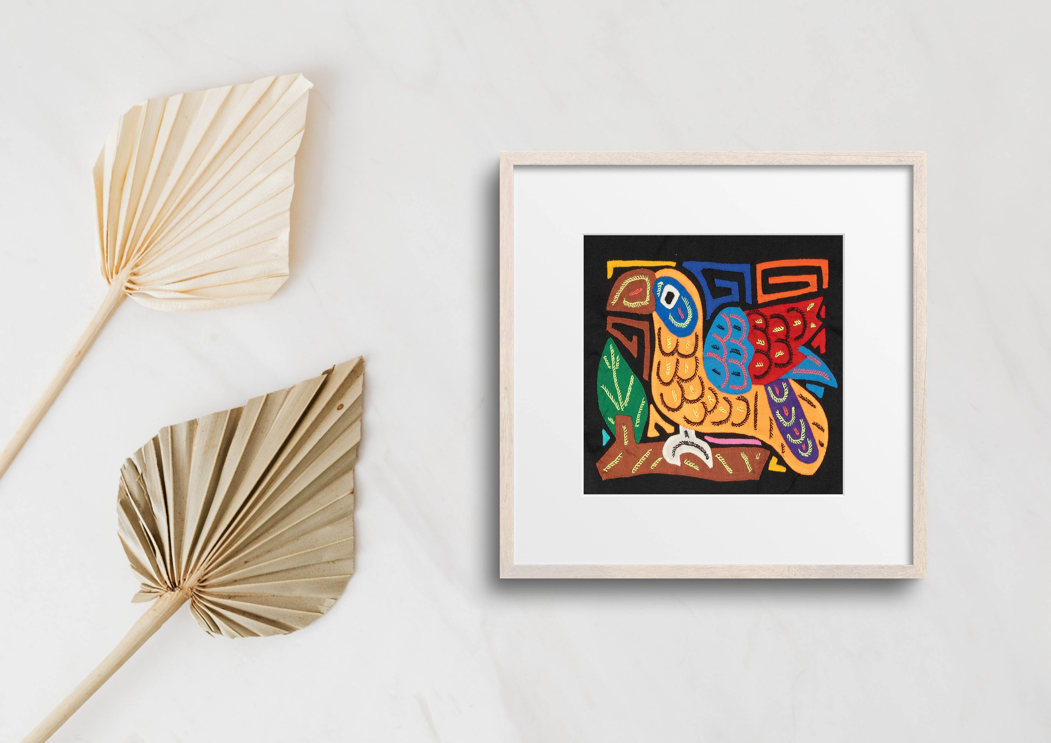 Multicolor Orange And Blue Molita