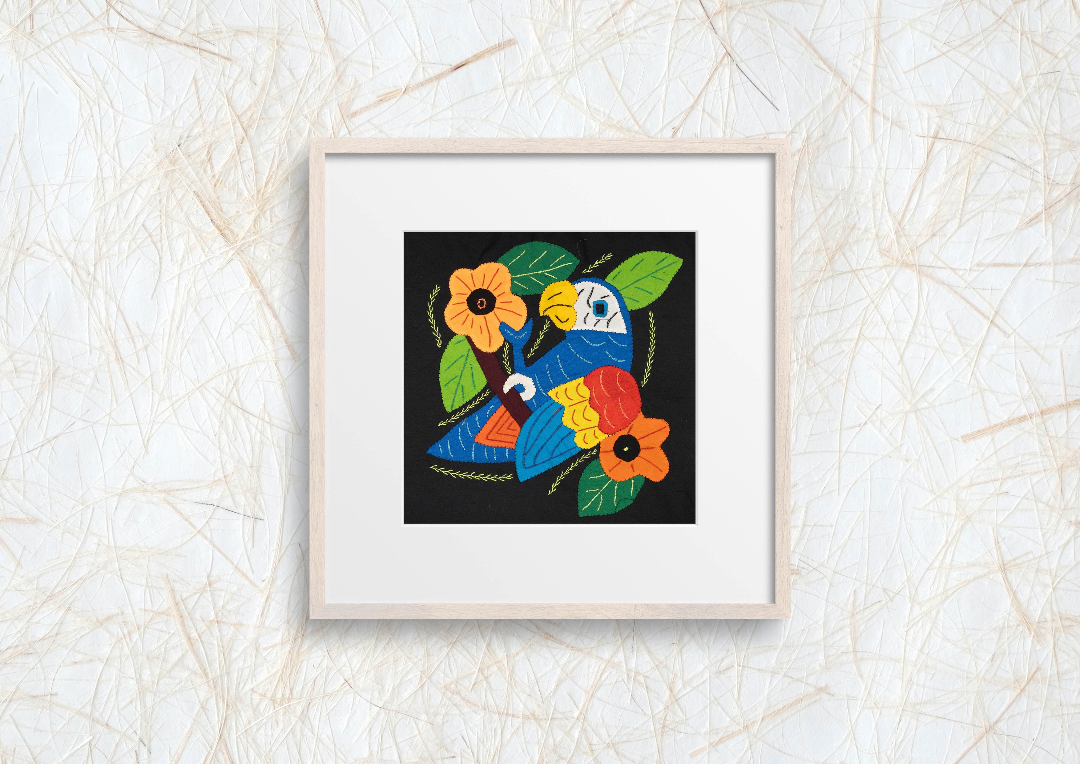 Multi-Color Parrot Bird Red And Blue Molita