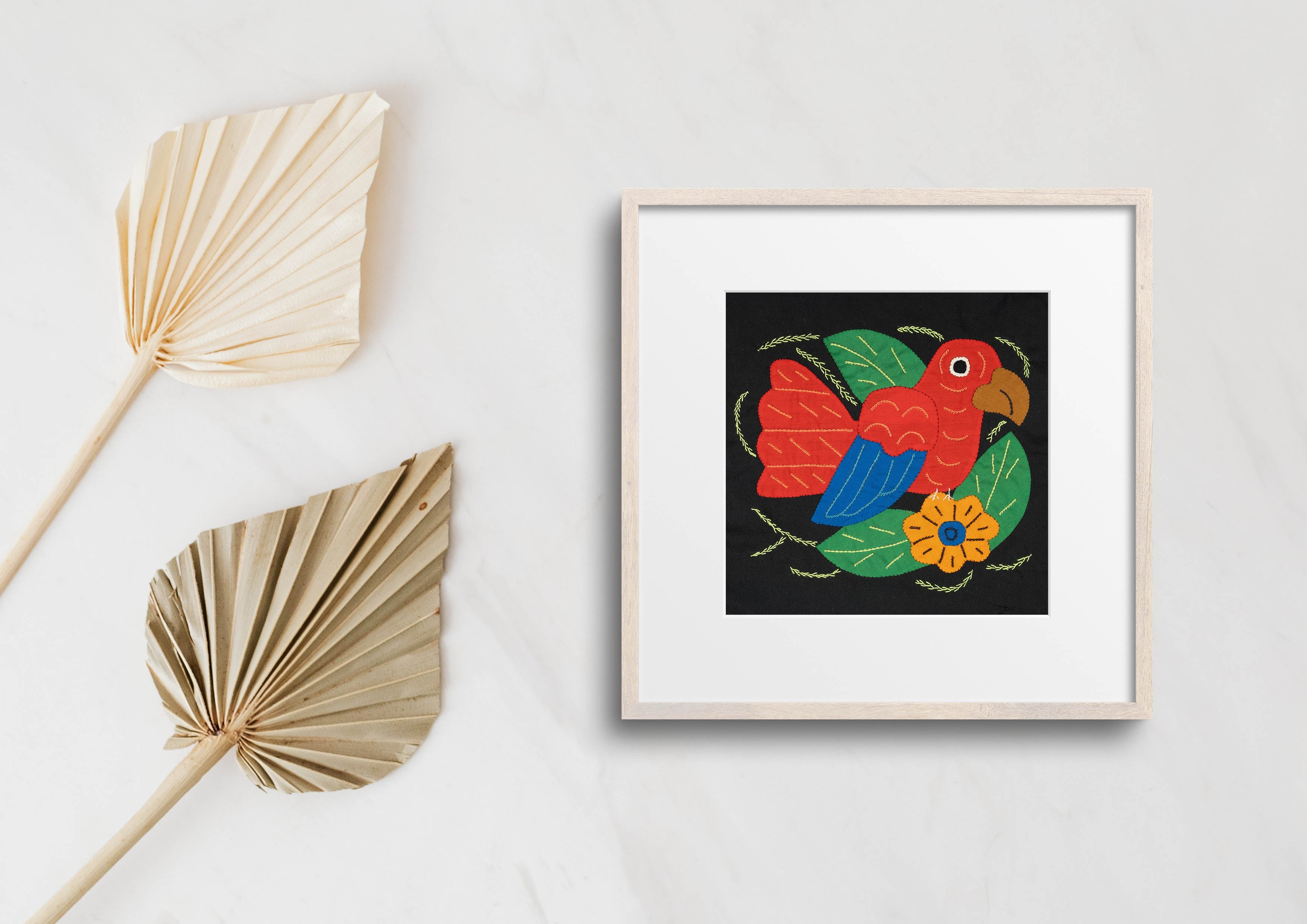 Multi-Color Bird Red And Blue Molita