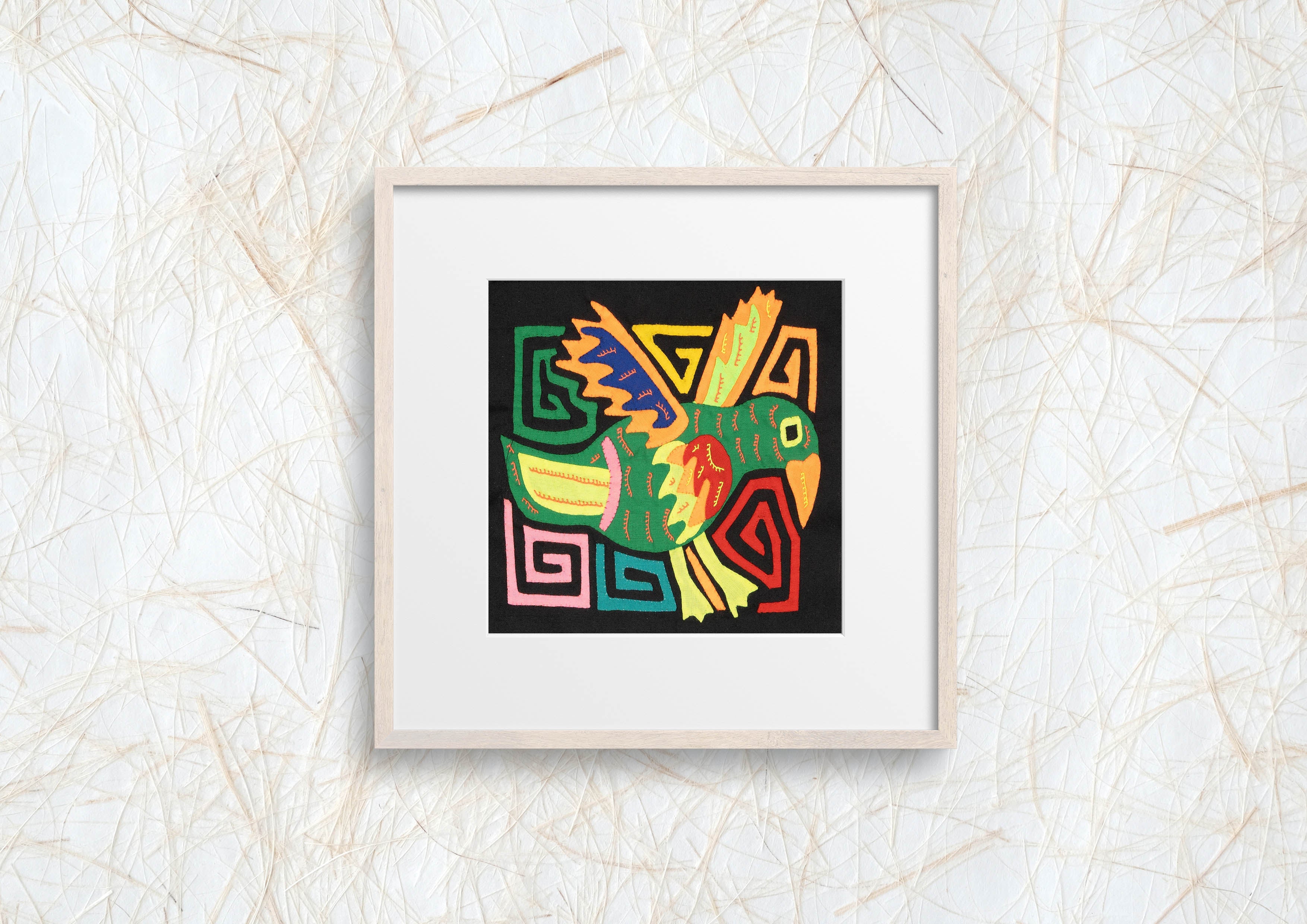 Multicolor Orange And Green Bird Molita