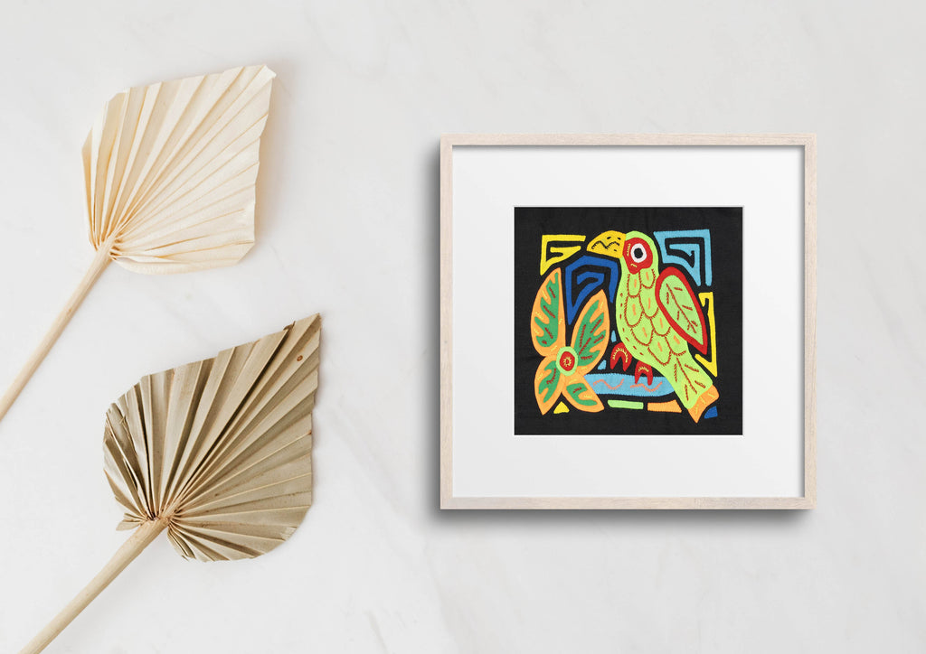 Multicolor Orange Red And Green Bird Molita