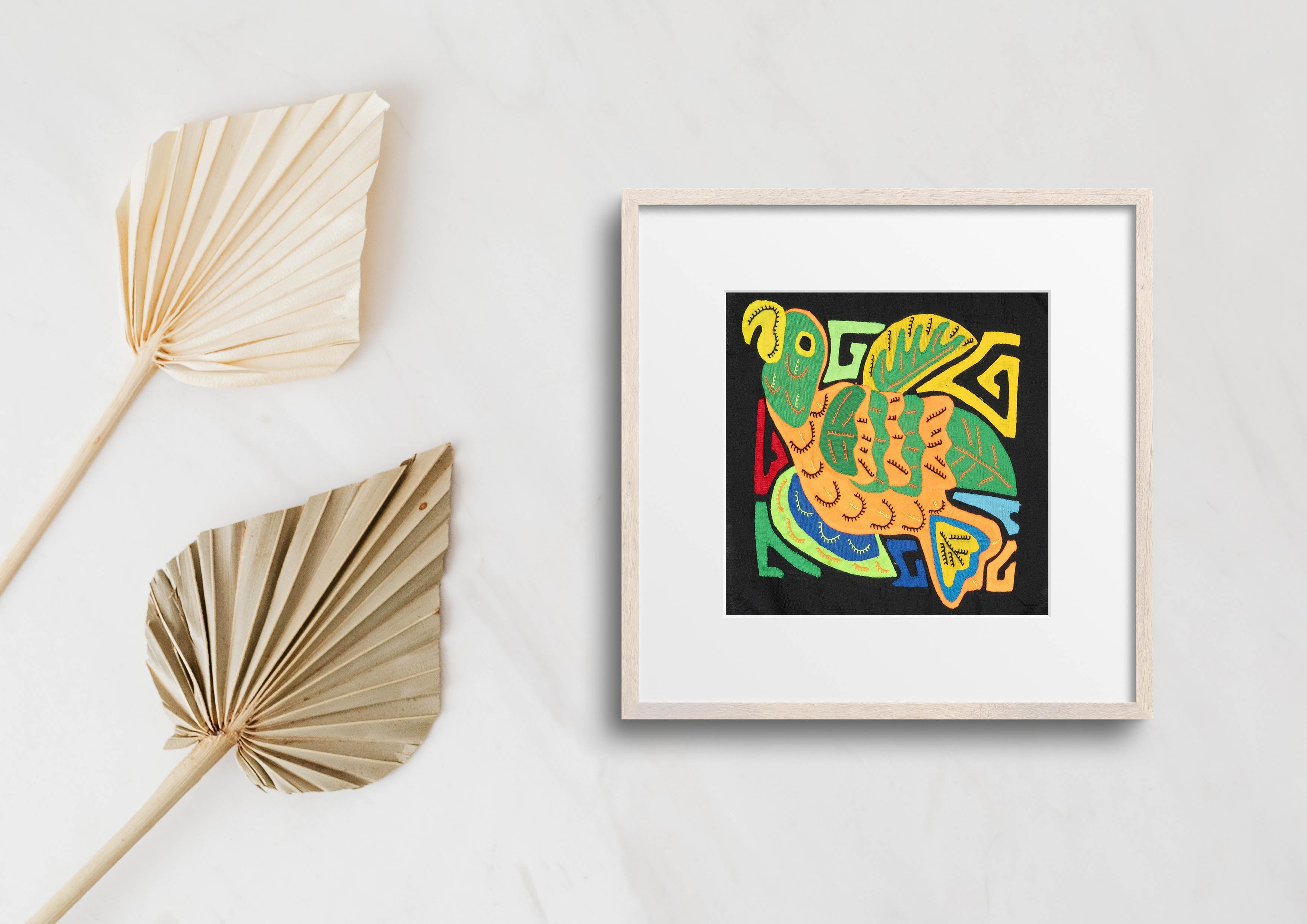 Multicolor Orange And Green Bird Molita