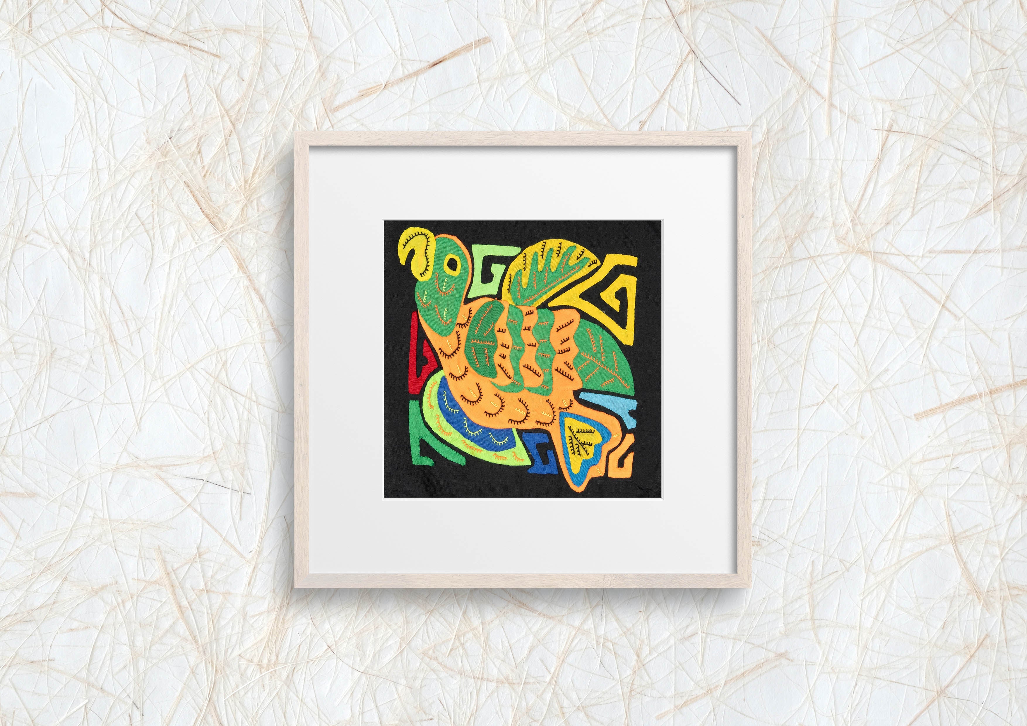 Multicolor Orange And Green Bird Molita