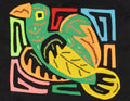 Multicolor Green Orange And Yellow Bird Molita