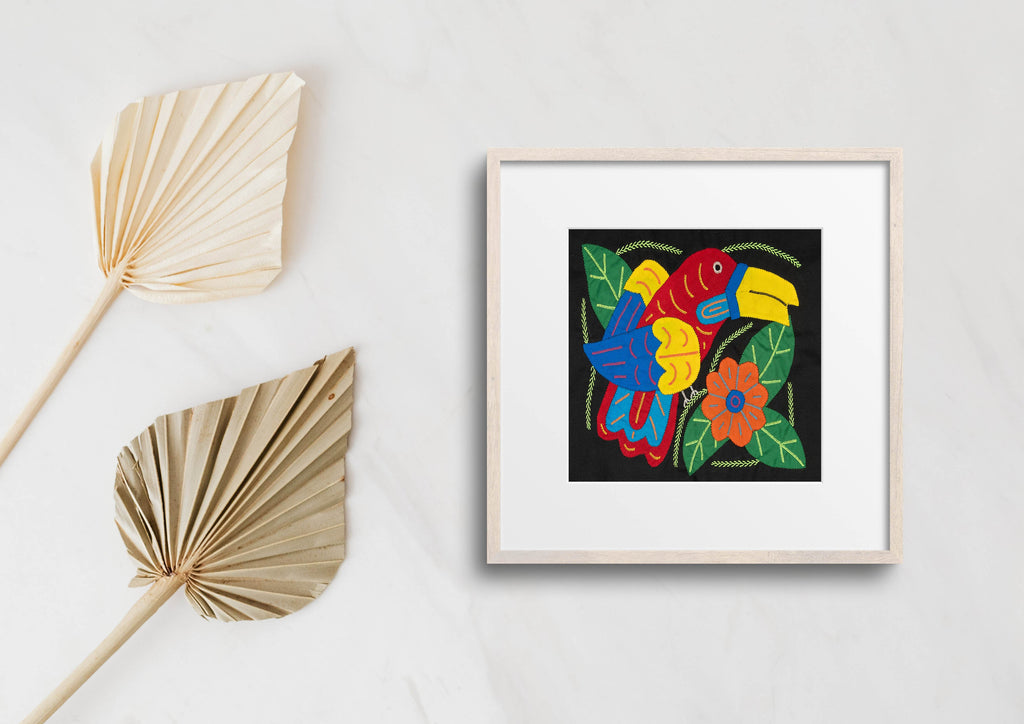 Multi-Color Toucan Bird Red And Blue Molita