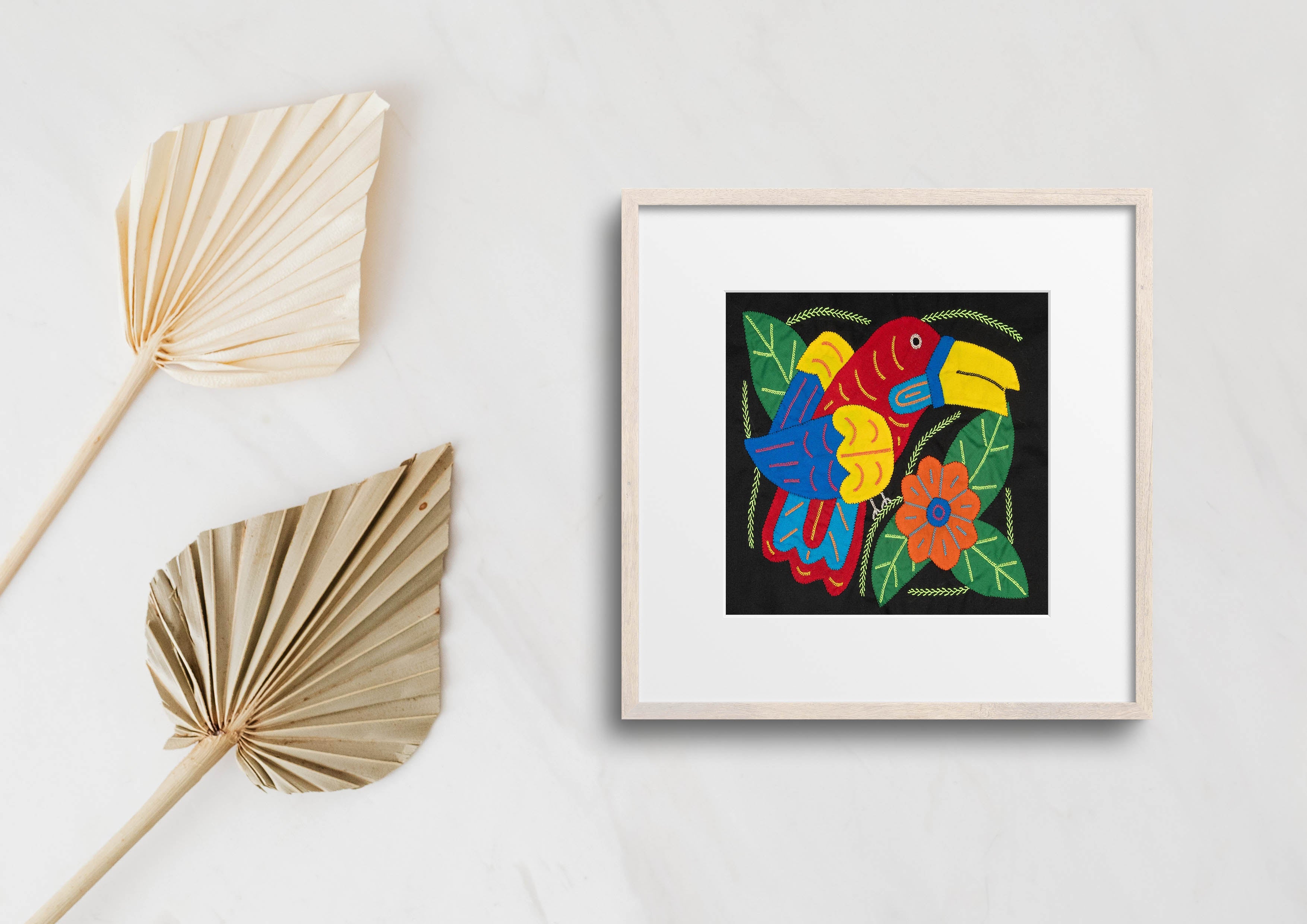 Multi-Color Toucan Bird Red And Blue Molita