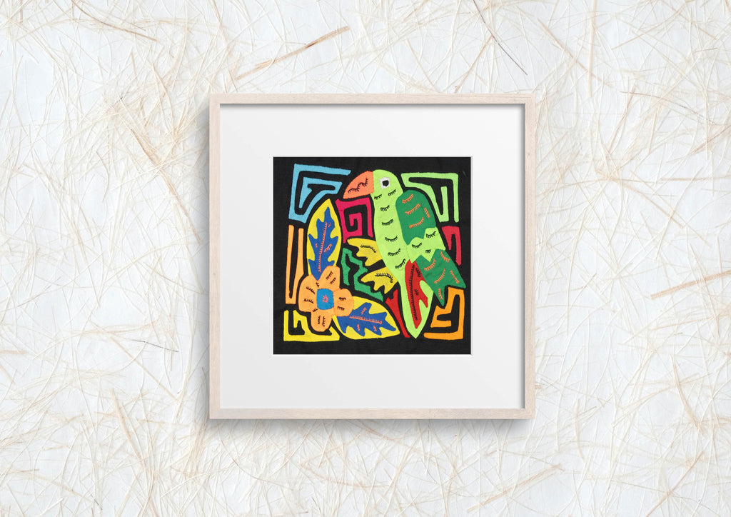 Multicolor Orange Red And Green Bird Molita