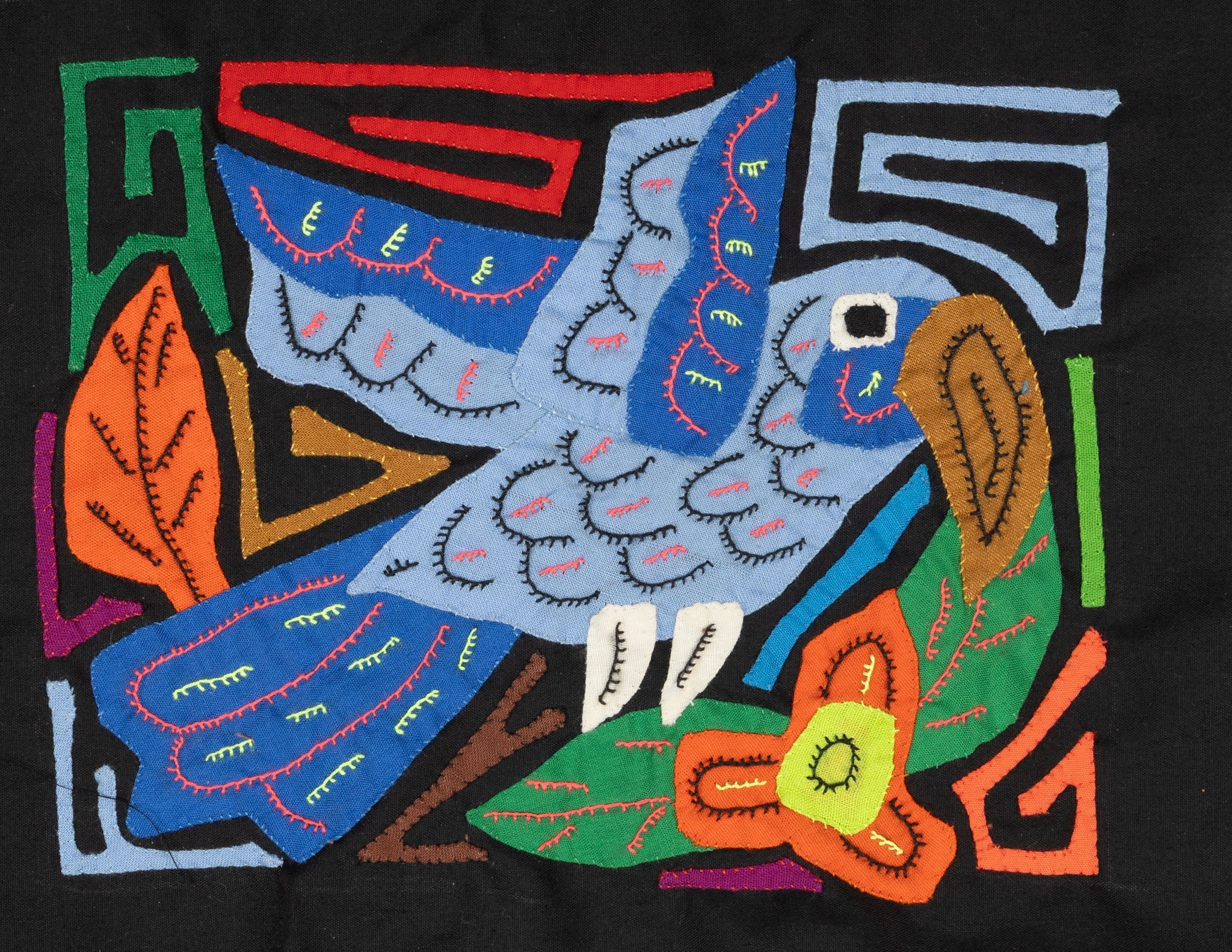 Multicolor Parrot Bird Orange And Blue Molita