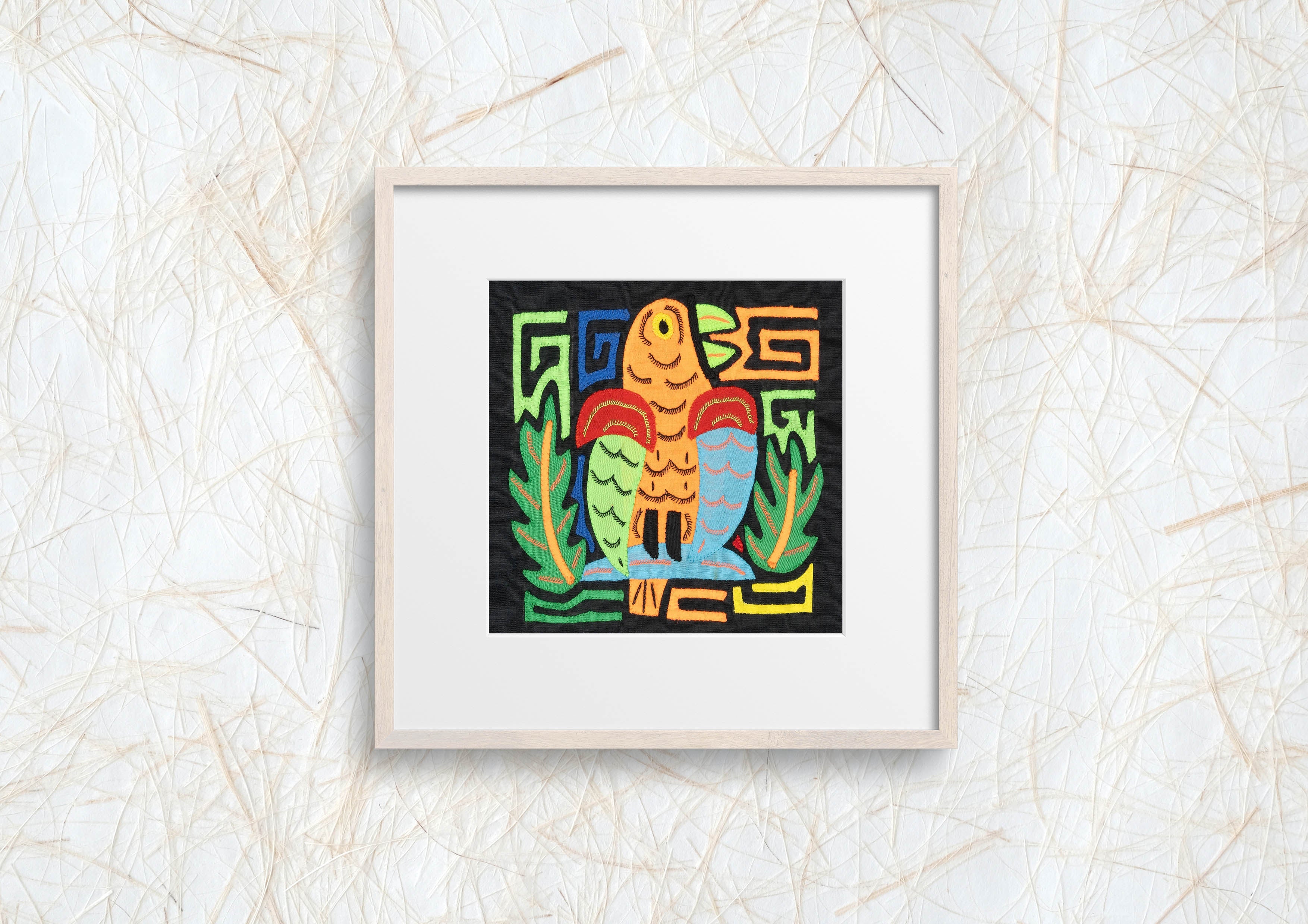 Multicolor Orange Red And Green Bird Molita