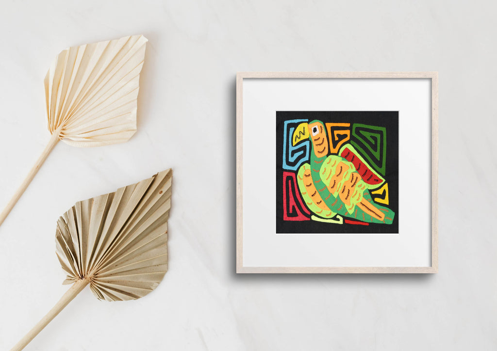 Multicolor Orange Red And Green Bird Molita