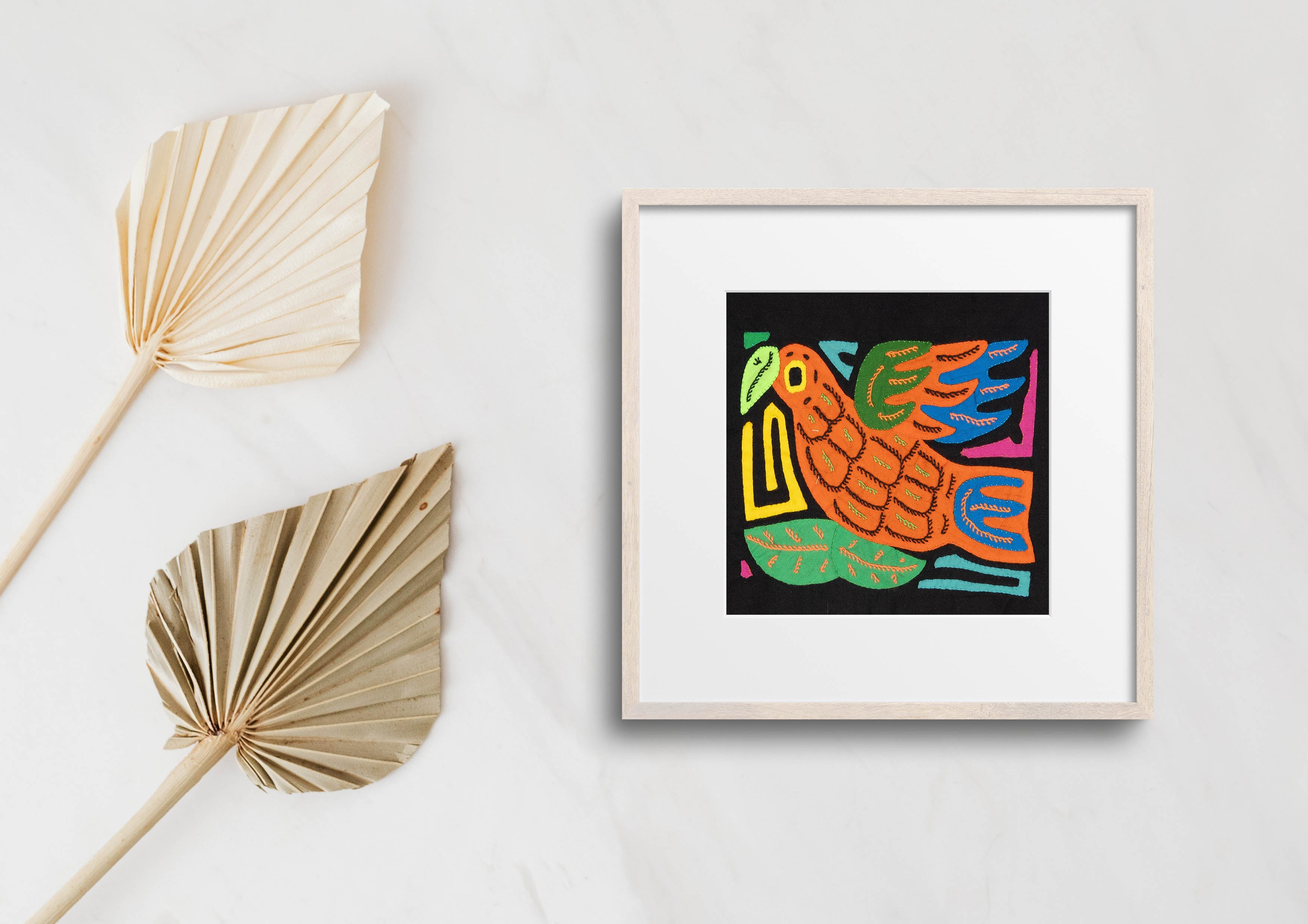 Multicolor Orange Blue And Green Bird Molita