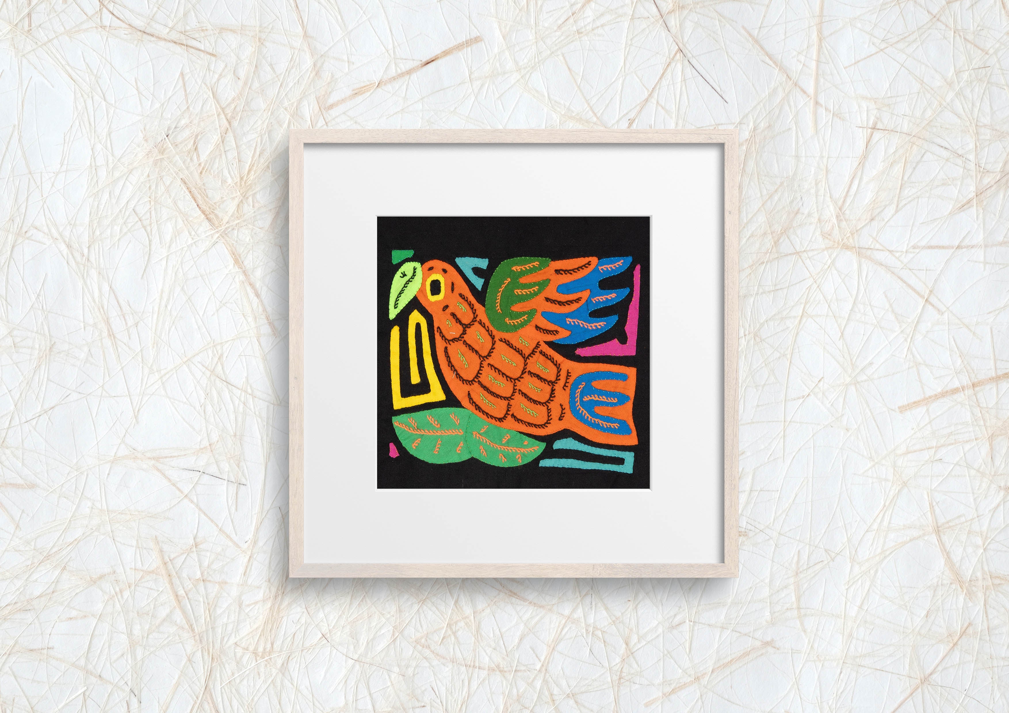 Multicolor Orange Blue And Green Bird Molita