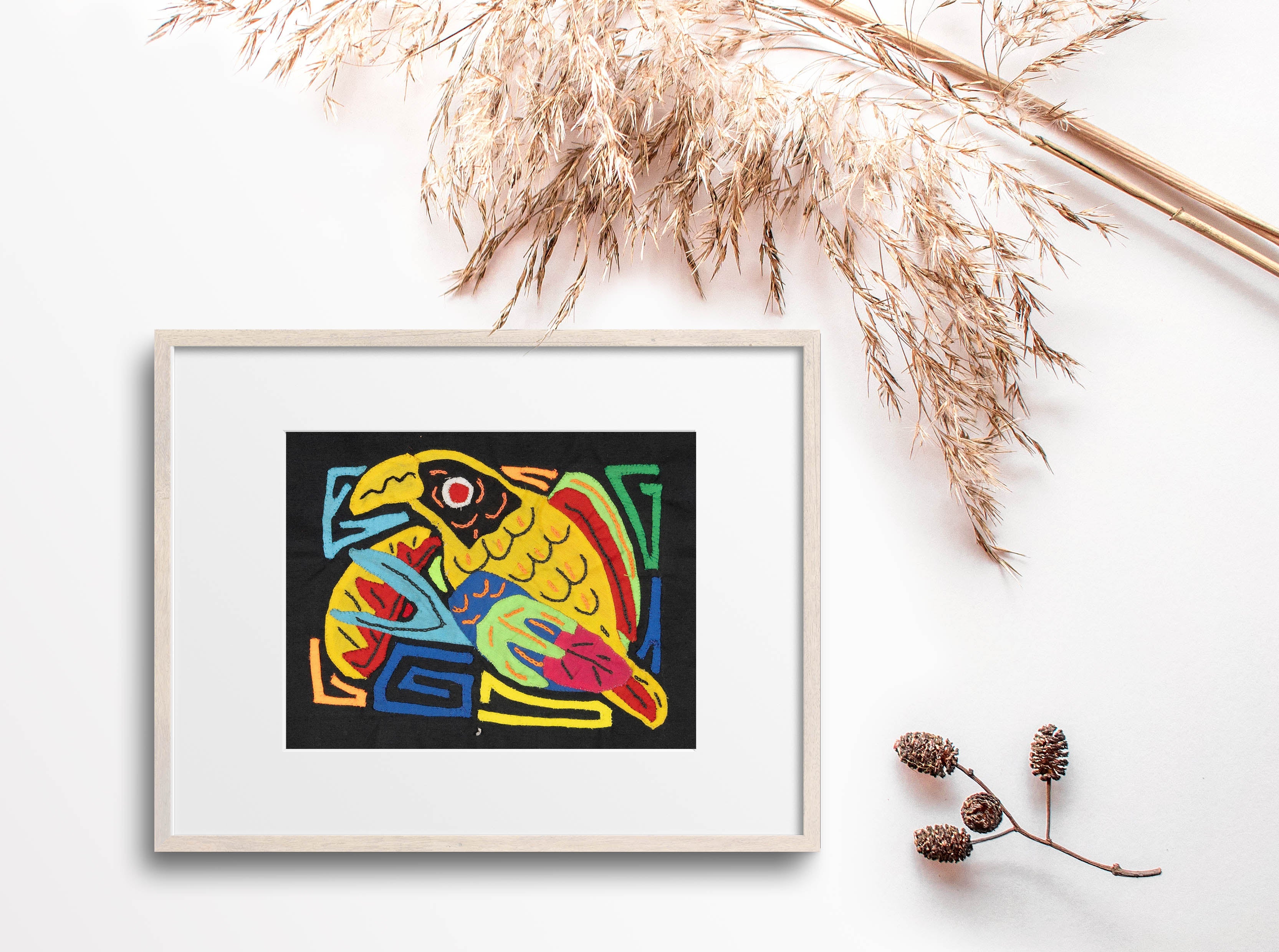 Multicolor Yellow Red And Black Molita