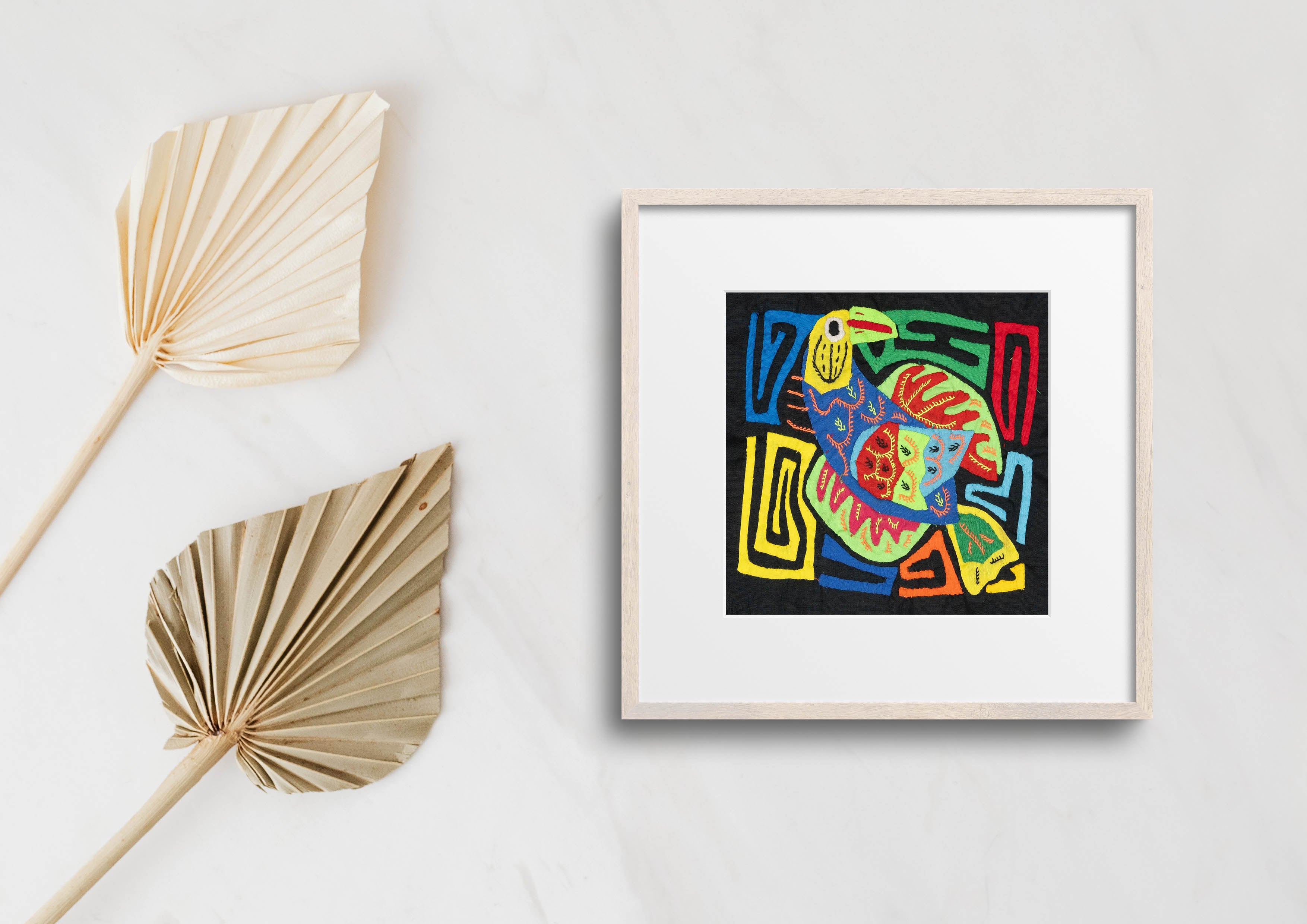 Multicolor Blue Red And Yellow Bird Molita