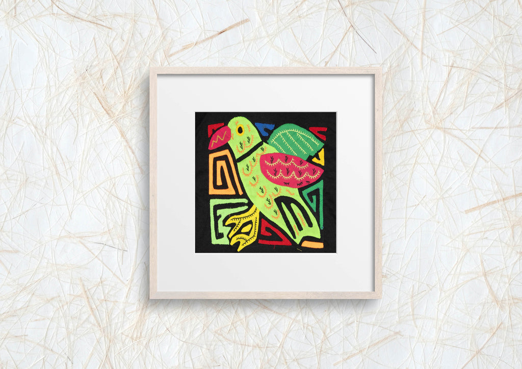 Multicolor Green And Red Bird Molita