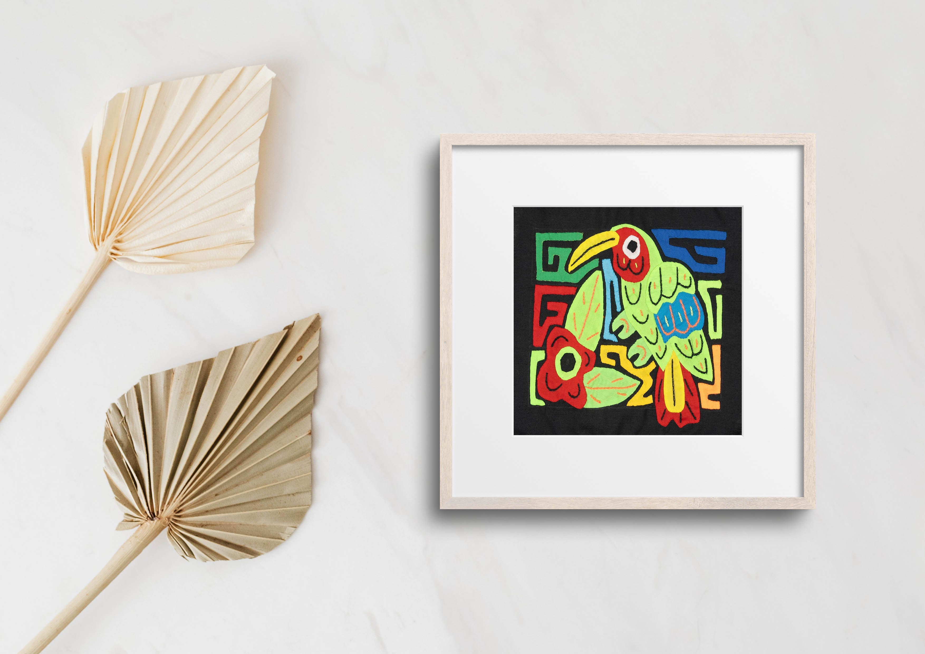 Multicolor Yellow Red And Green Bird Molita