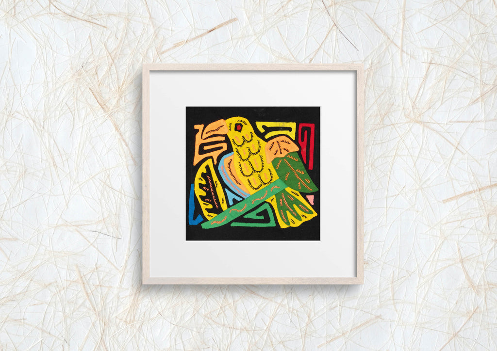Multicolor Yellow Green And Orange Bird Molita