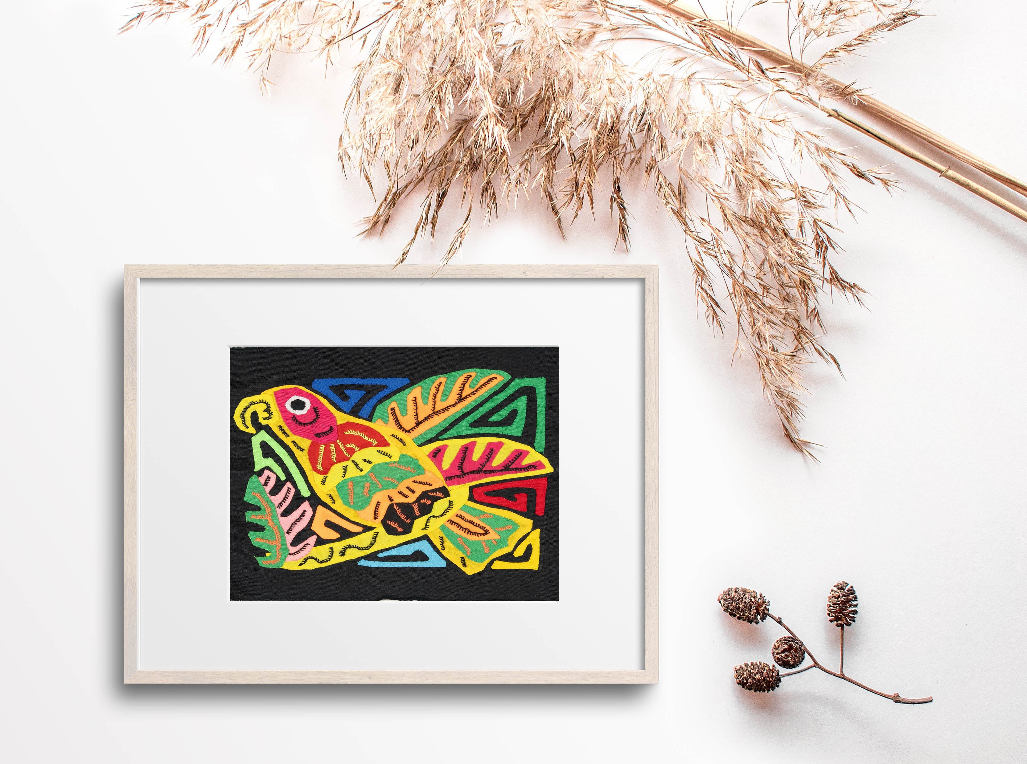Multicolor Yellow Green And Red Molita