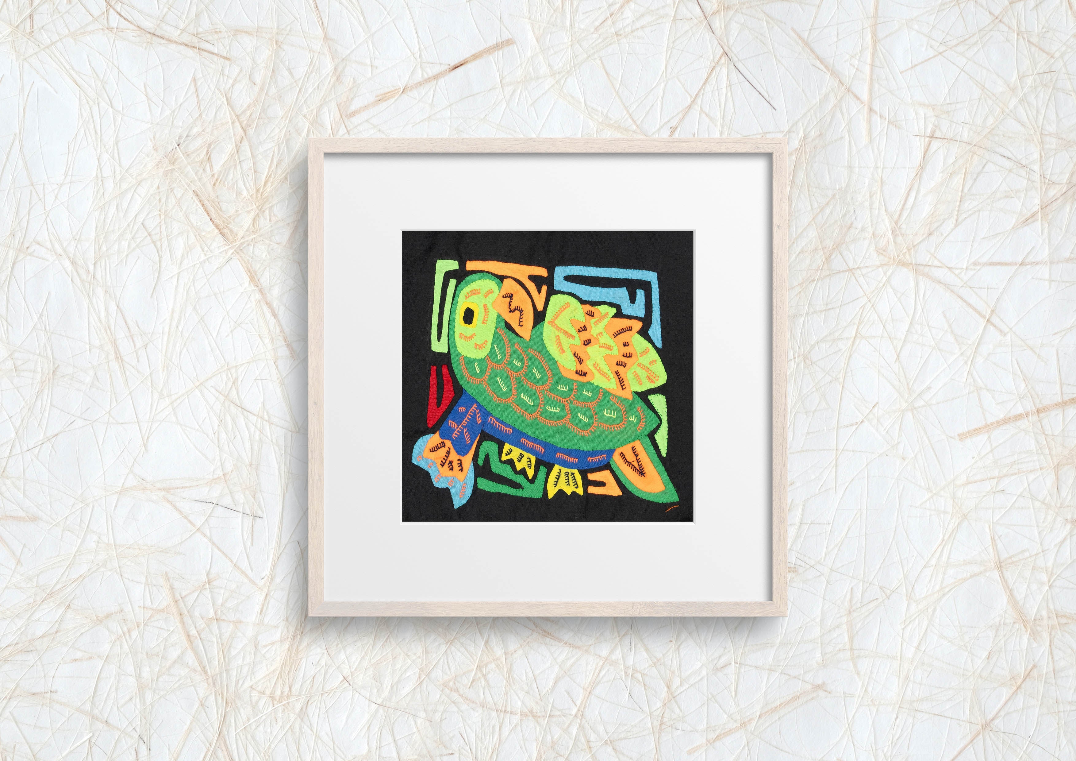 Multicolor Green And Orange Bird Molita