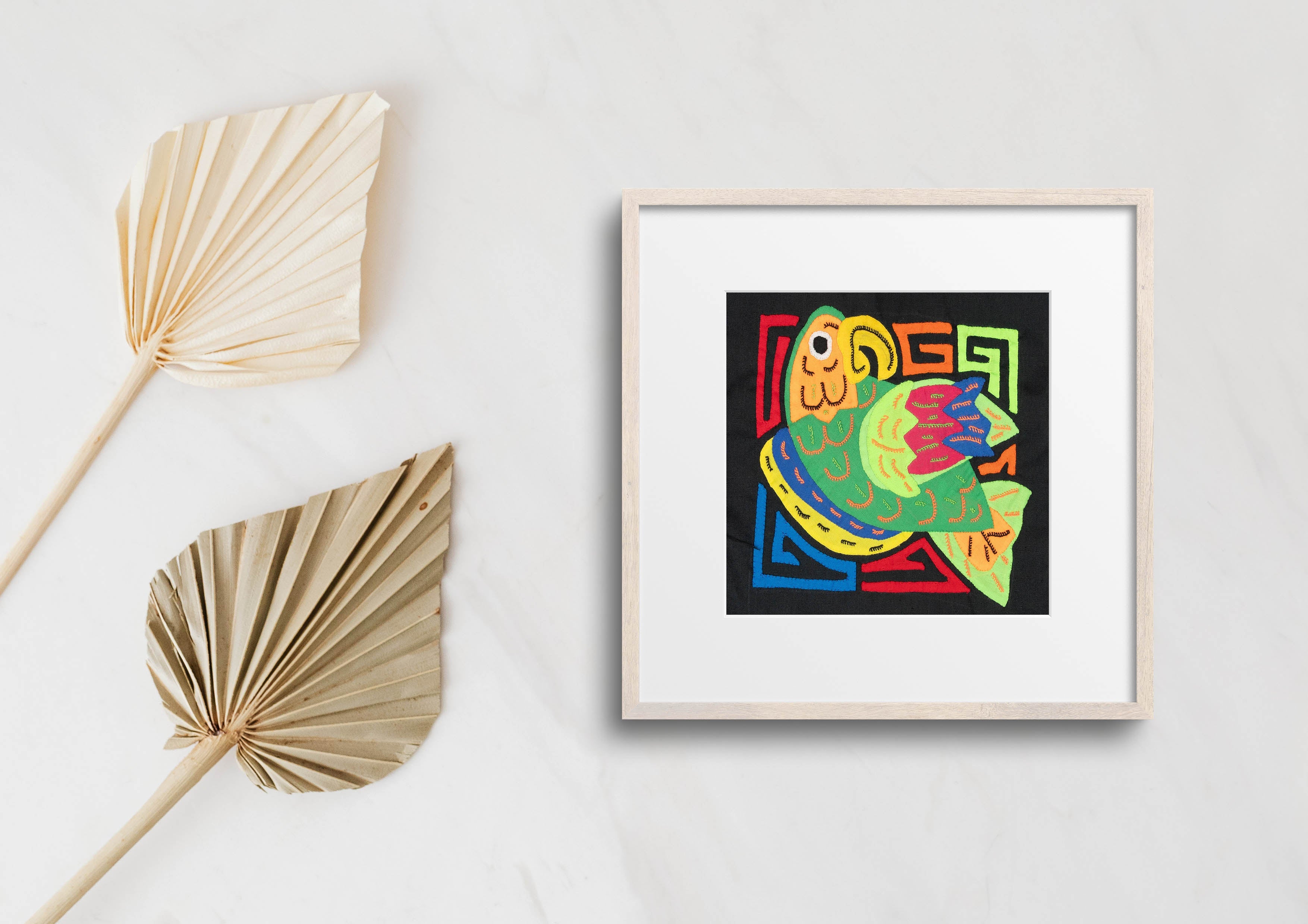 Multicolor Orange And Green Bird Molita
