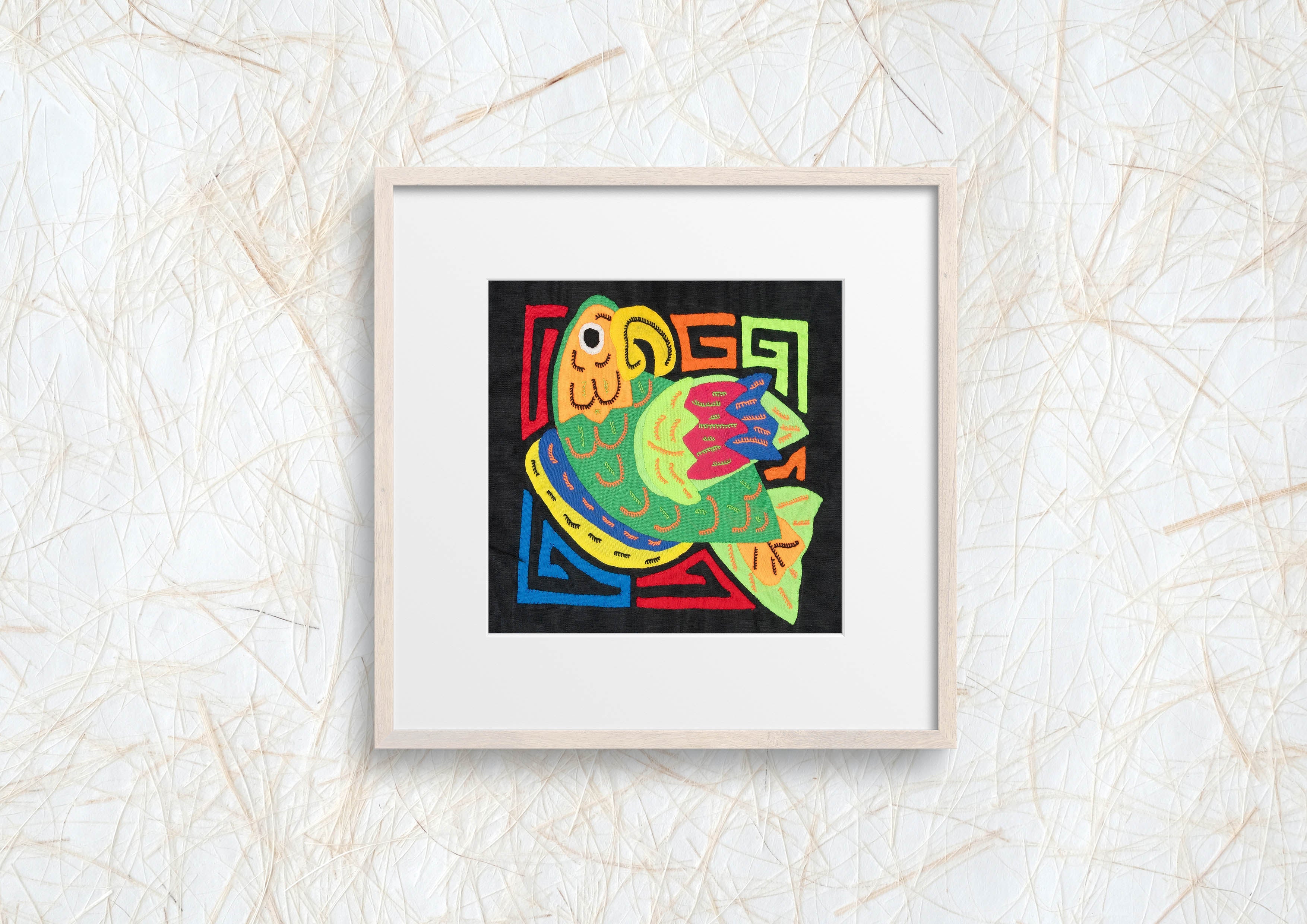 Multicolor Orange And Green Bird Molita