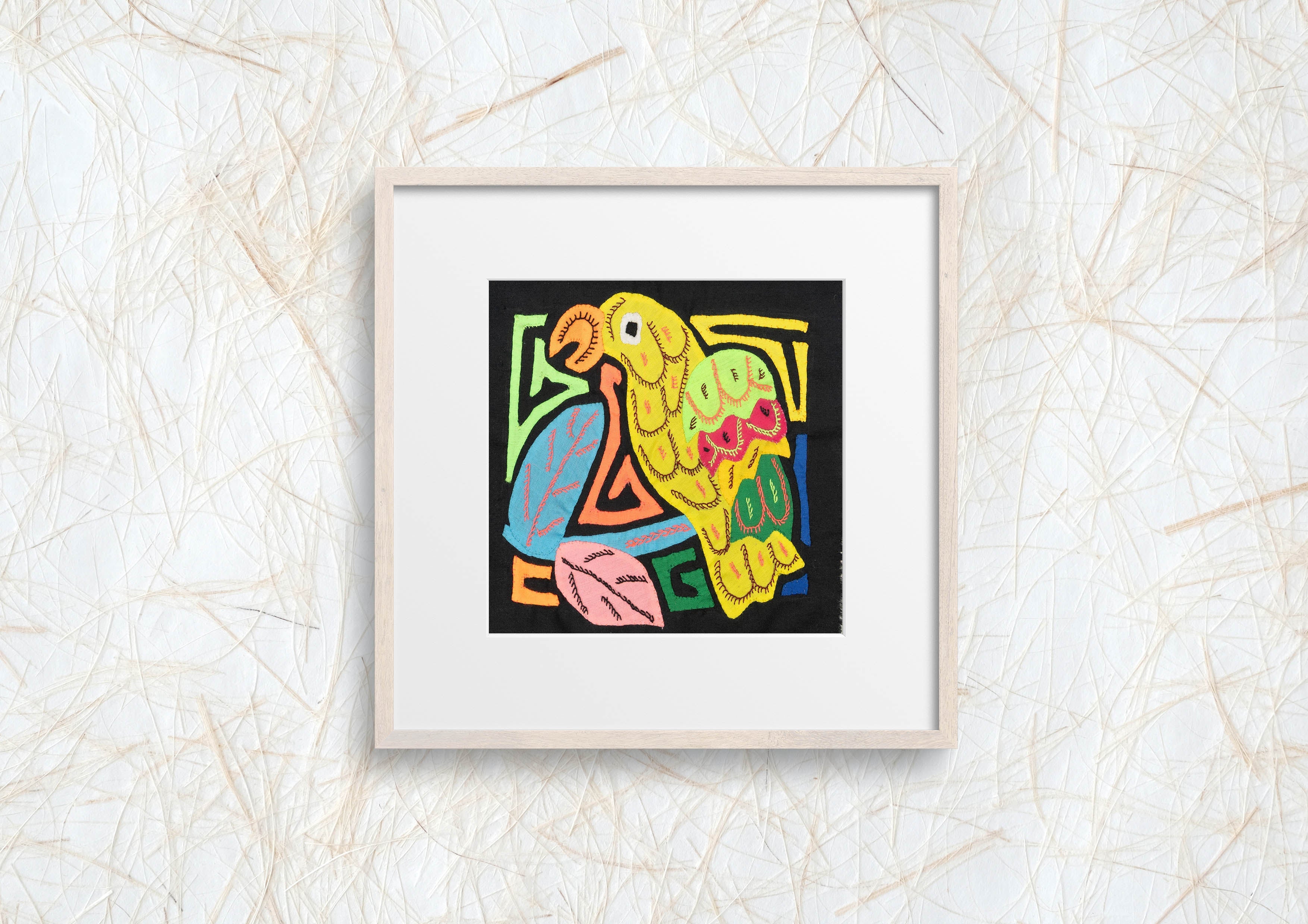 Multicolor Red Yellow And Green Bird Molita