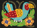 Multicolor Bird Orange And Blue Molita