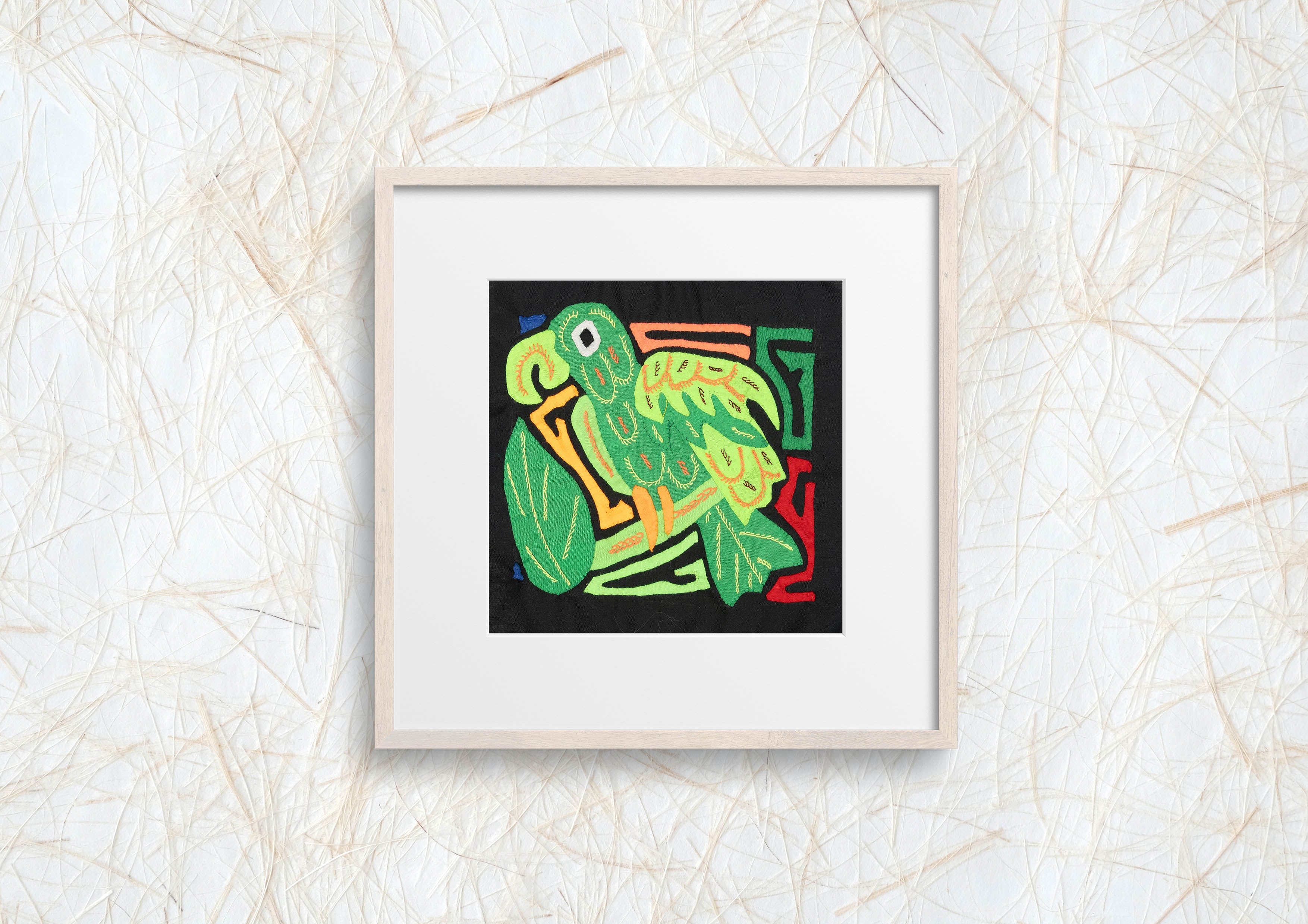 Multicolor Orange And Green Bird Molita
