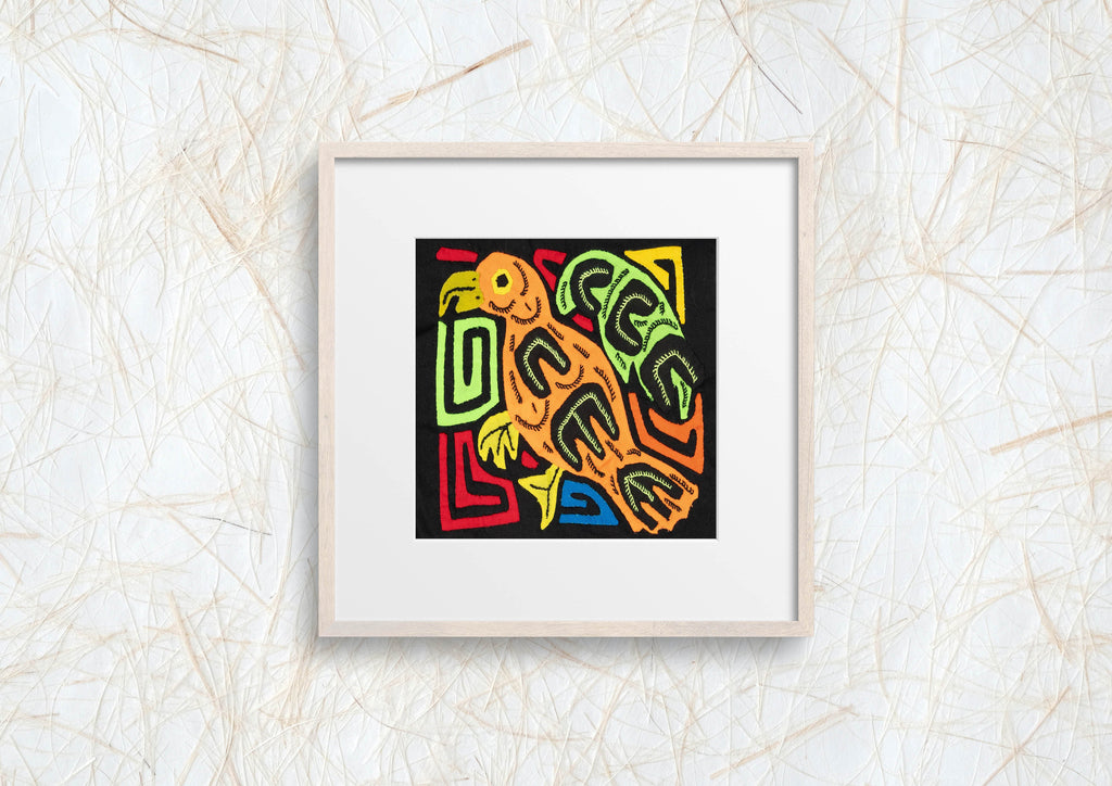 Multicolor Orange And Green Bird Molita