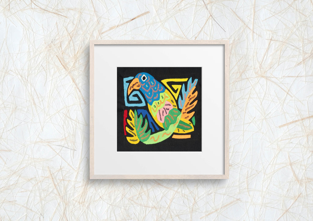 Multicolor Orange And Blue Molita
