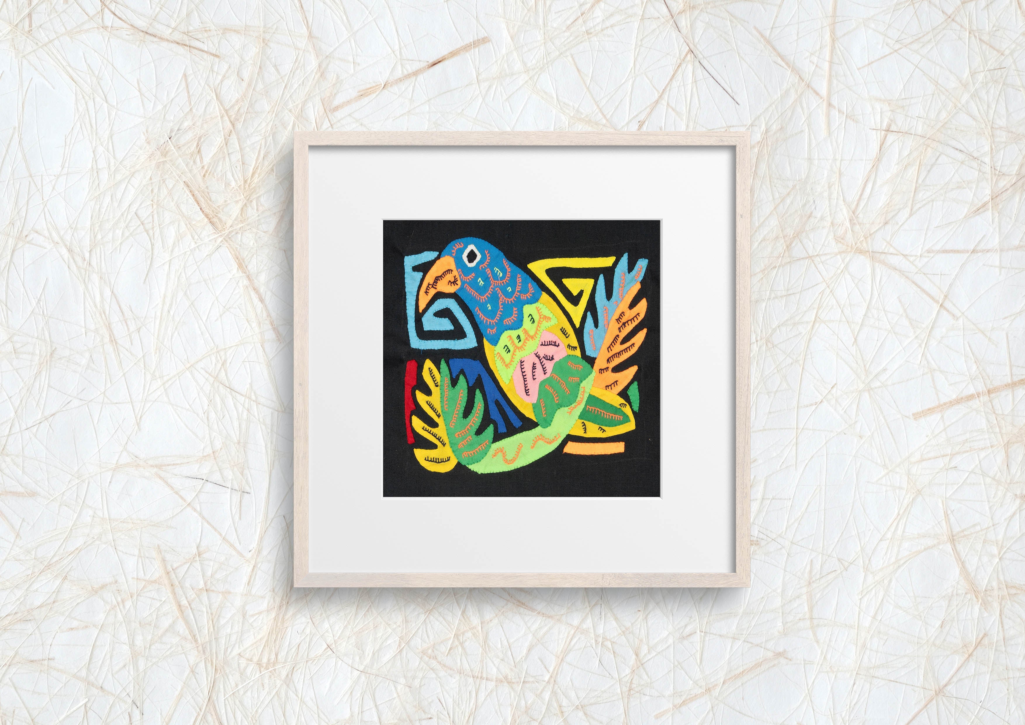 Multicolor Orange And Blue Molita