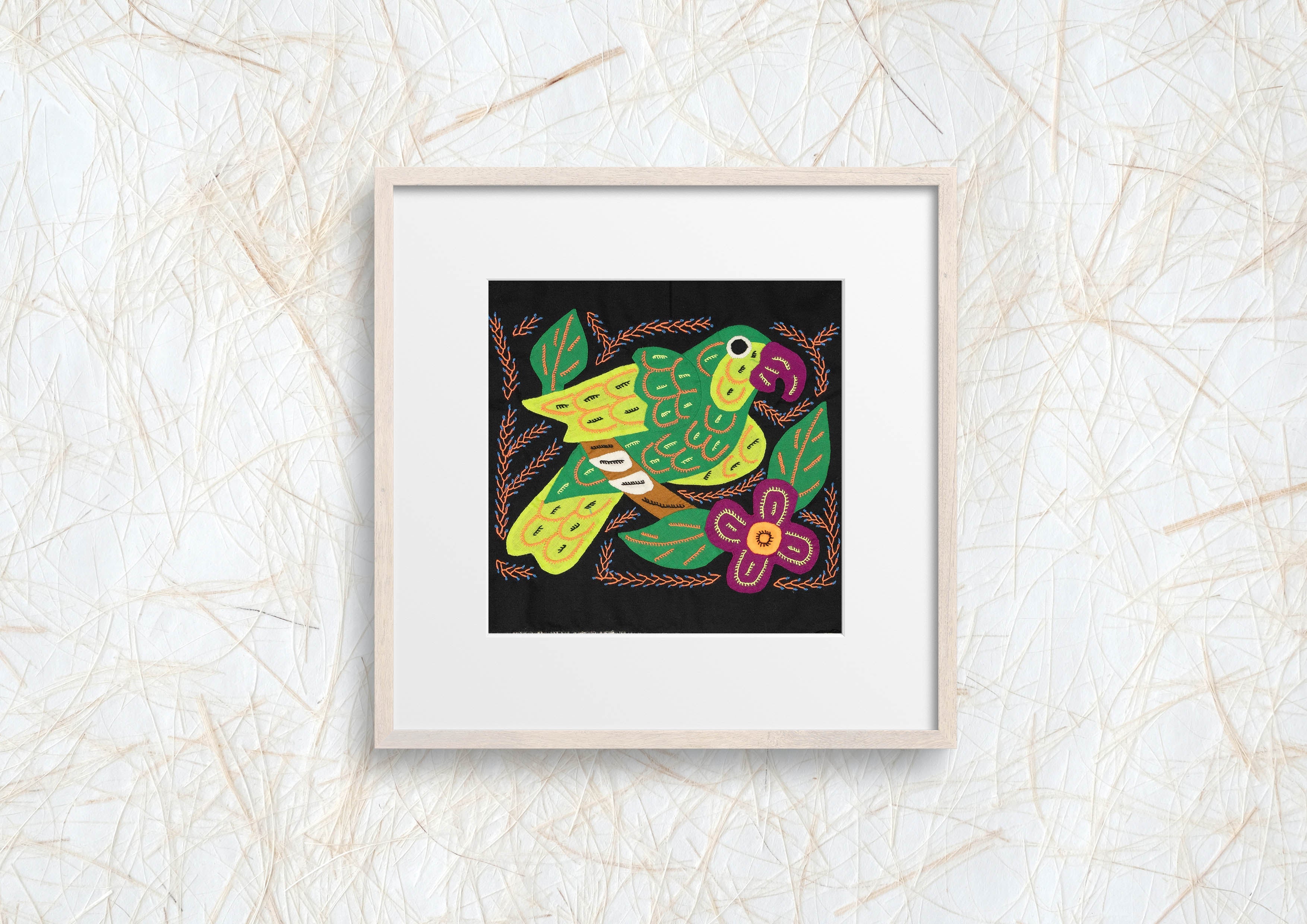 Multi-Color Parrot Bird Green And Orange Molita