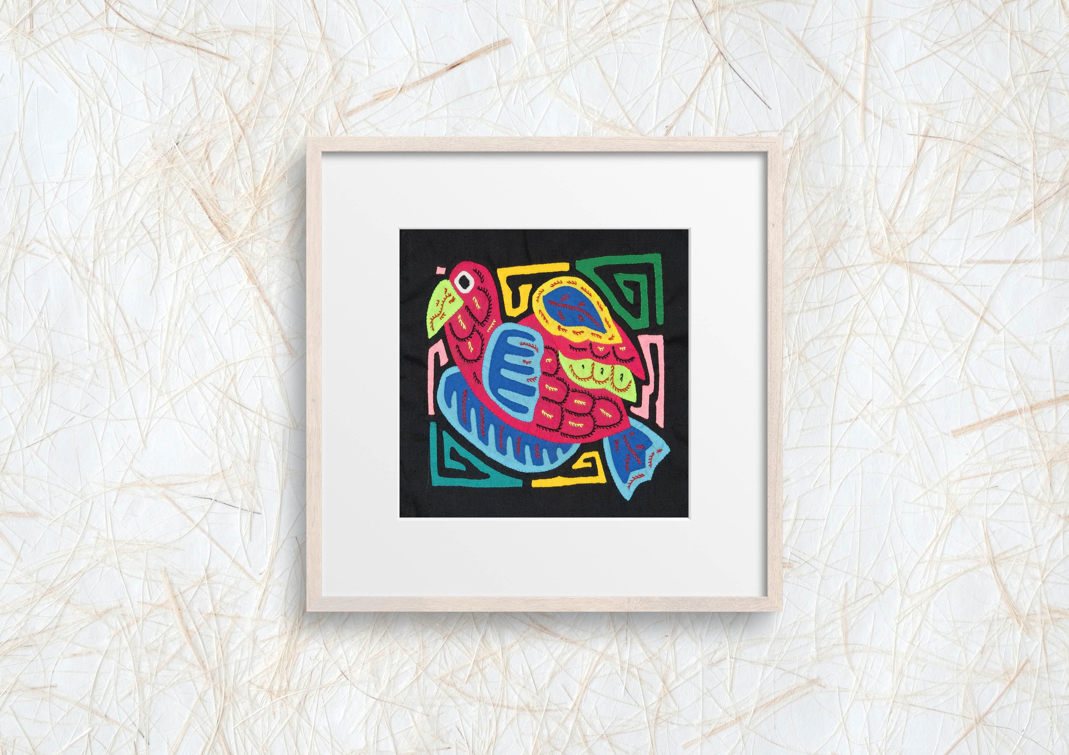 Multicolor Blue And Red Bird Molita