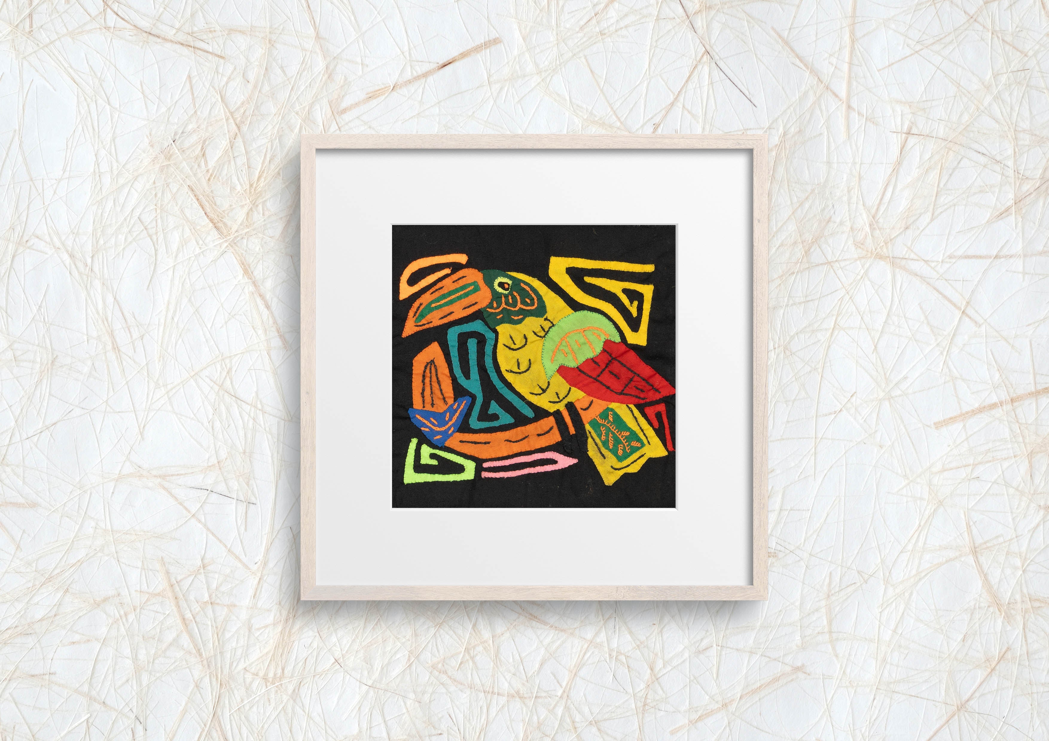 Multicolor Yellow Red And Brown Bird Molita