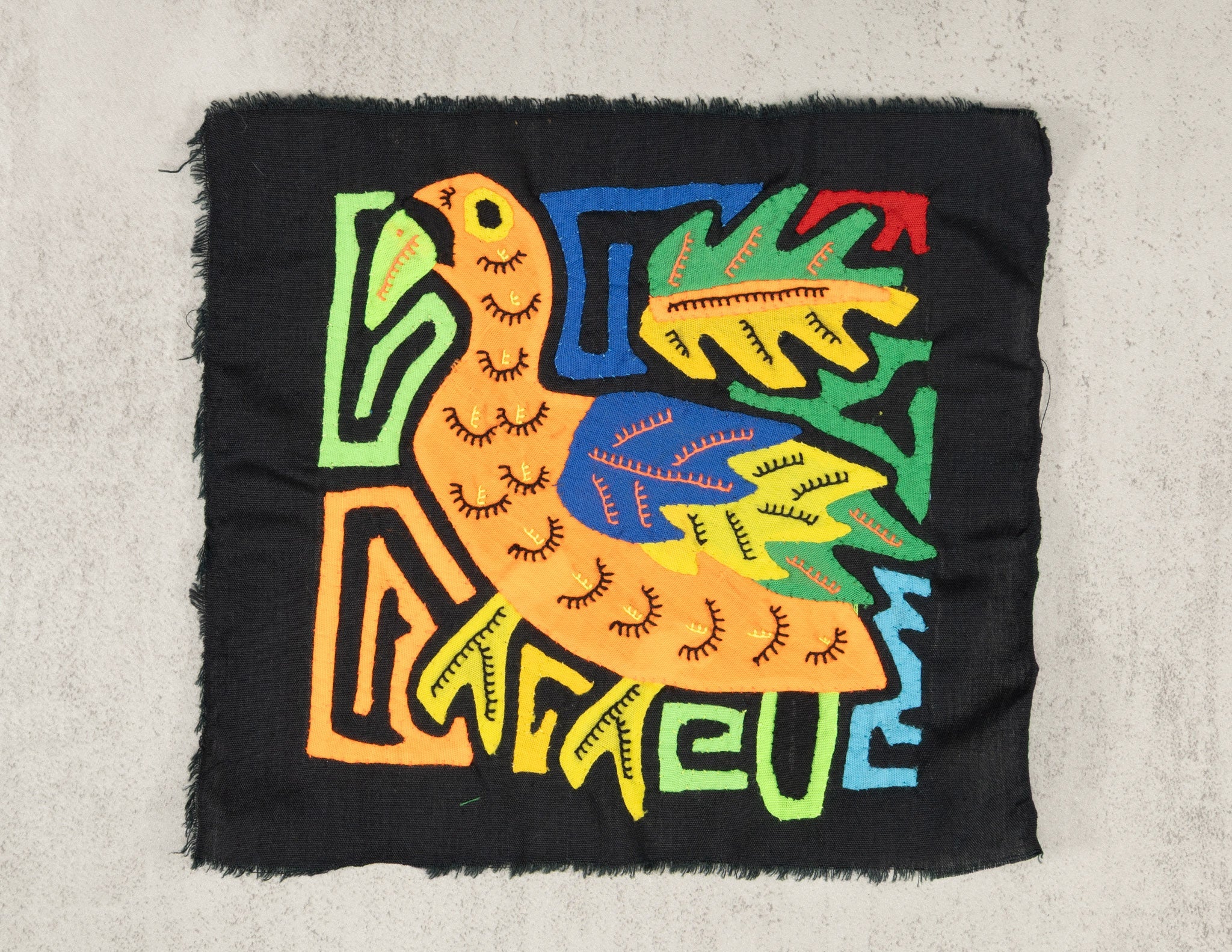 Multicolor Blue Orange And Yellow Bird Molita